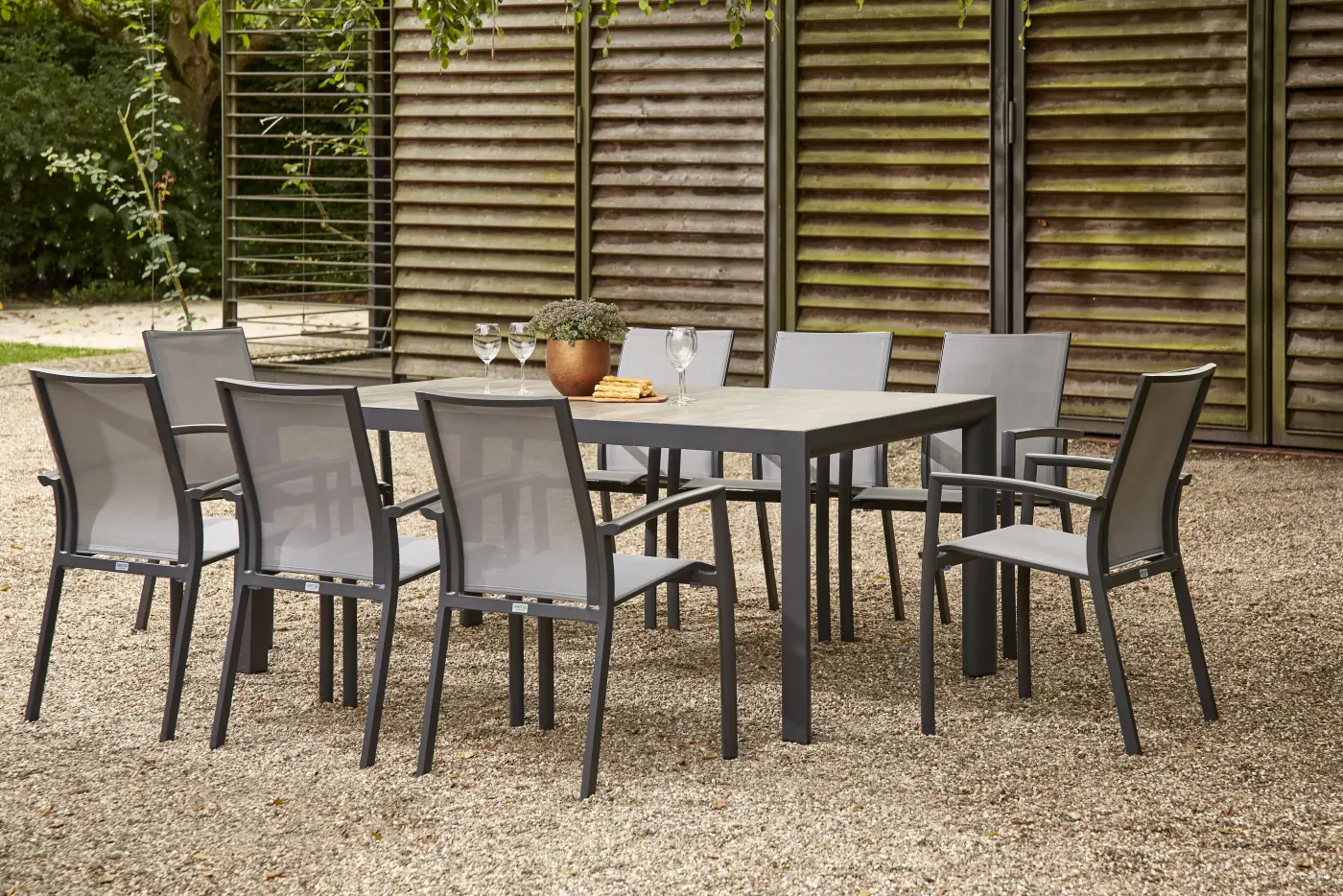 Siena Garden Diningtisch Silva 220x100cm grau
