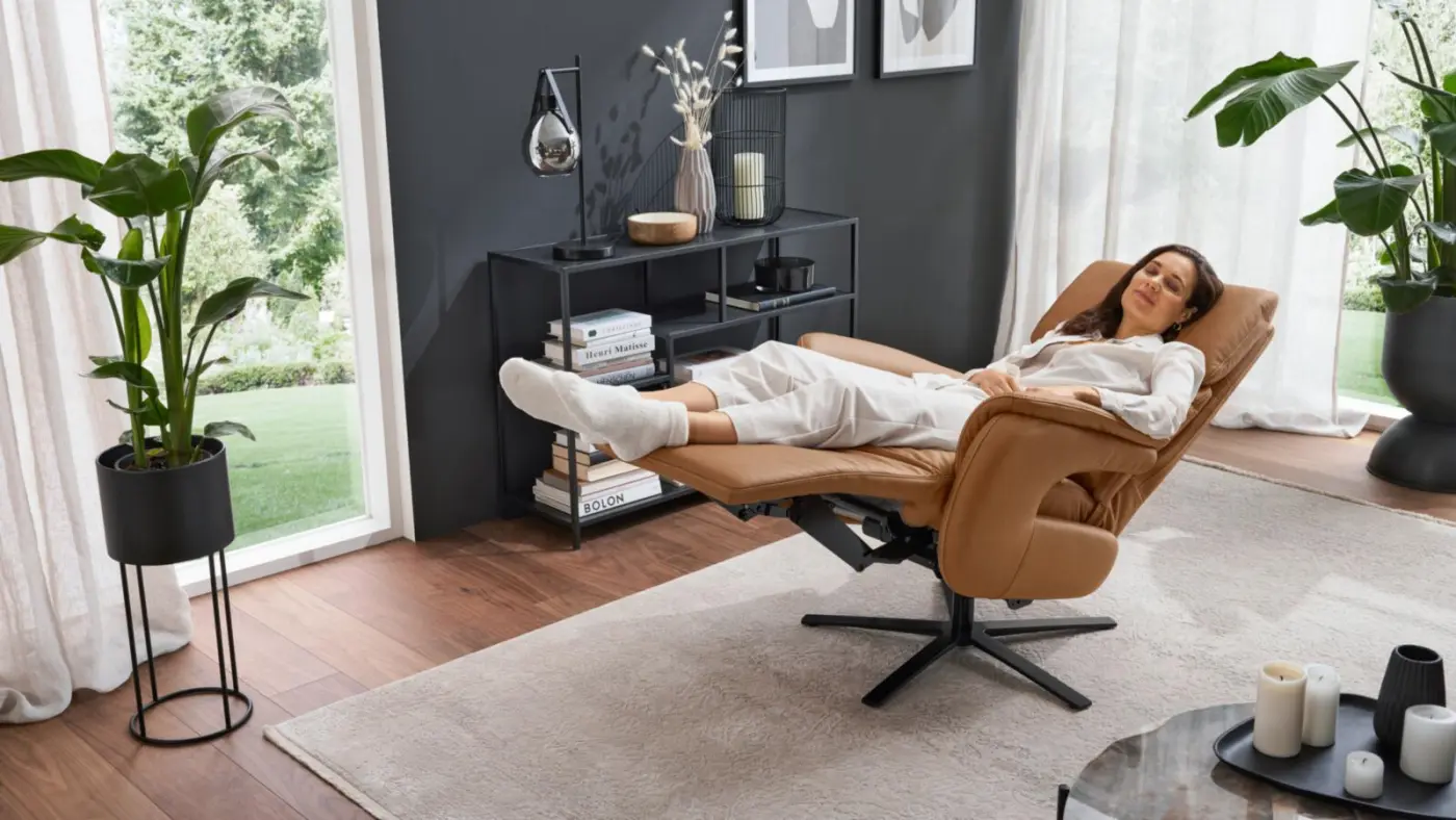 Interliving Relaxsessel 3 motorisch Serie 4566 braun