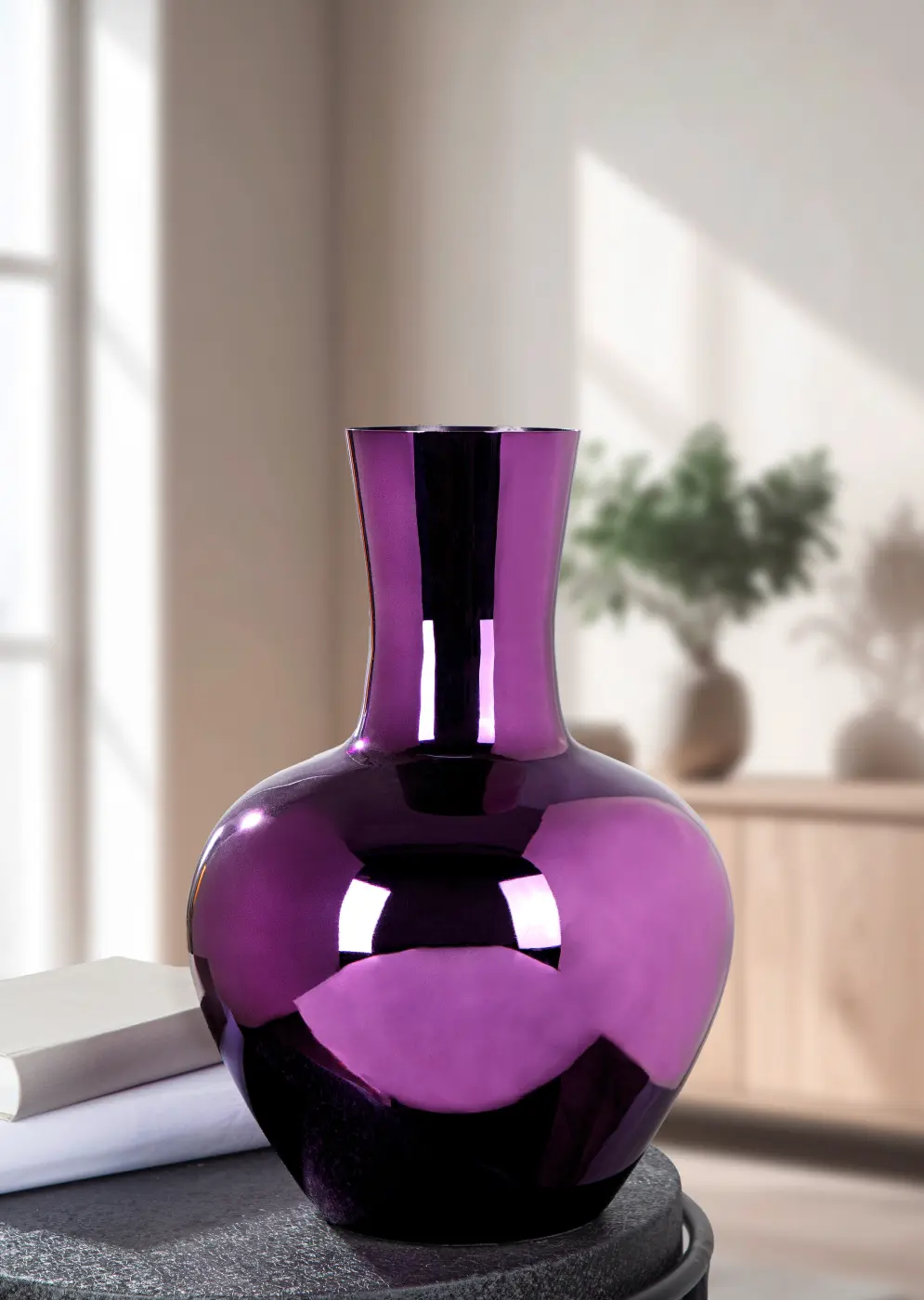 Gilde Vase Lumina lila H 39 x Ø 28 cm