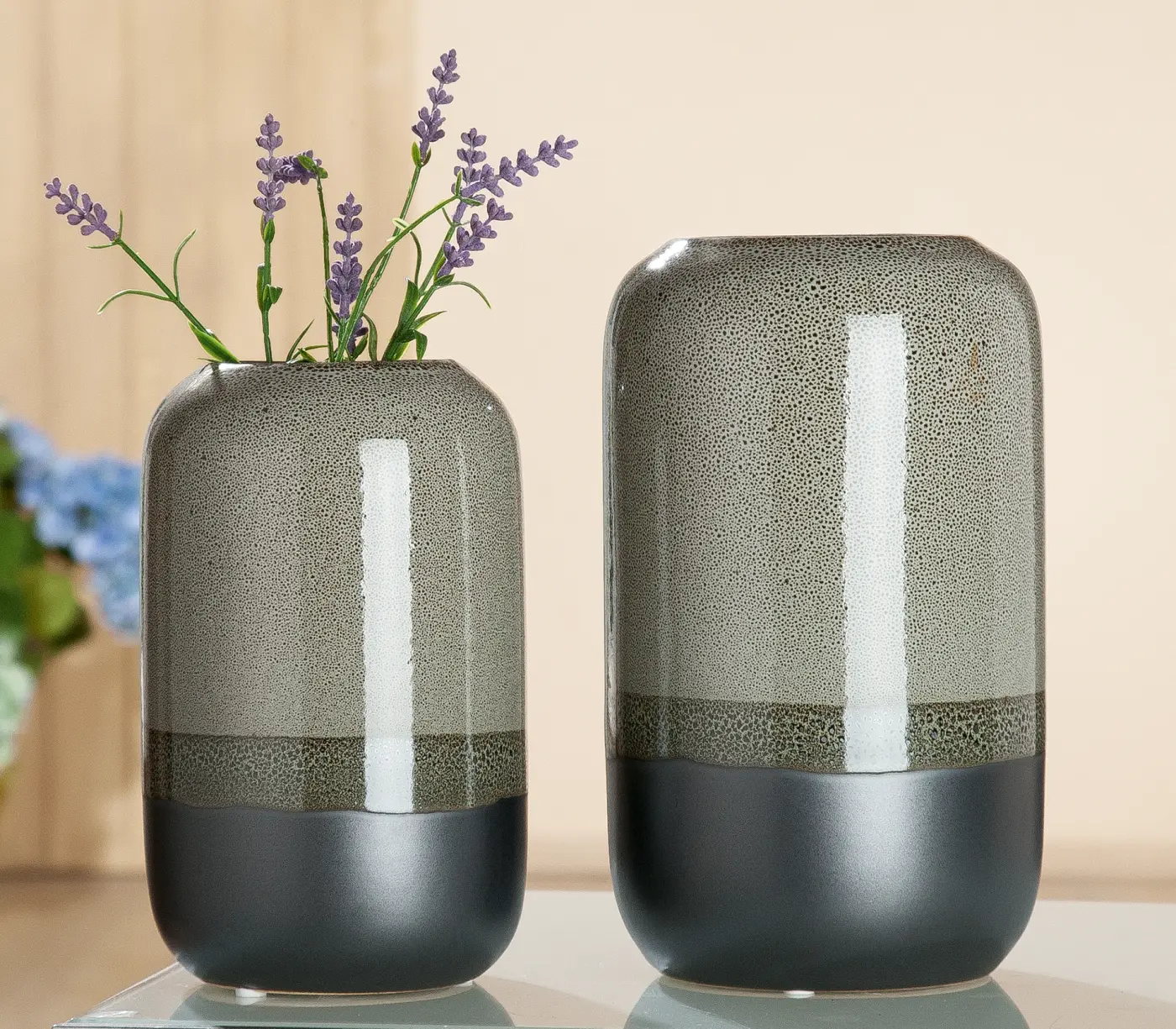 Gilde  Keramik Vase Cinzento Grau