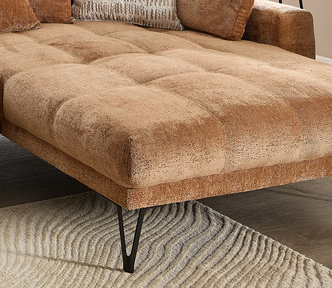 Benformato Wohnlandschaft Gardo orange ca.192 x 310 cm