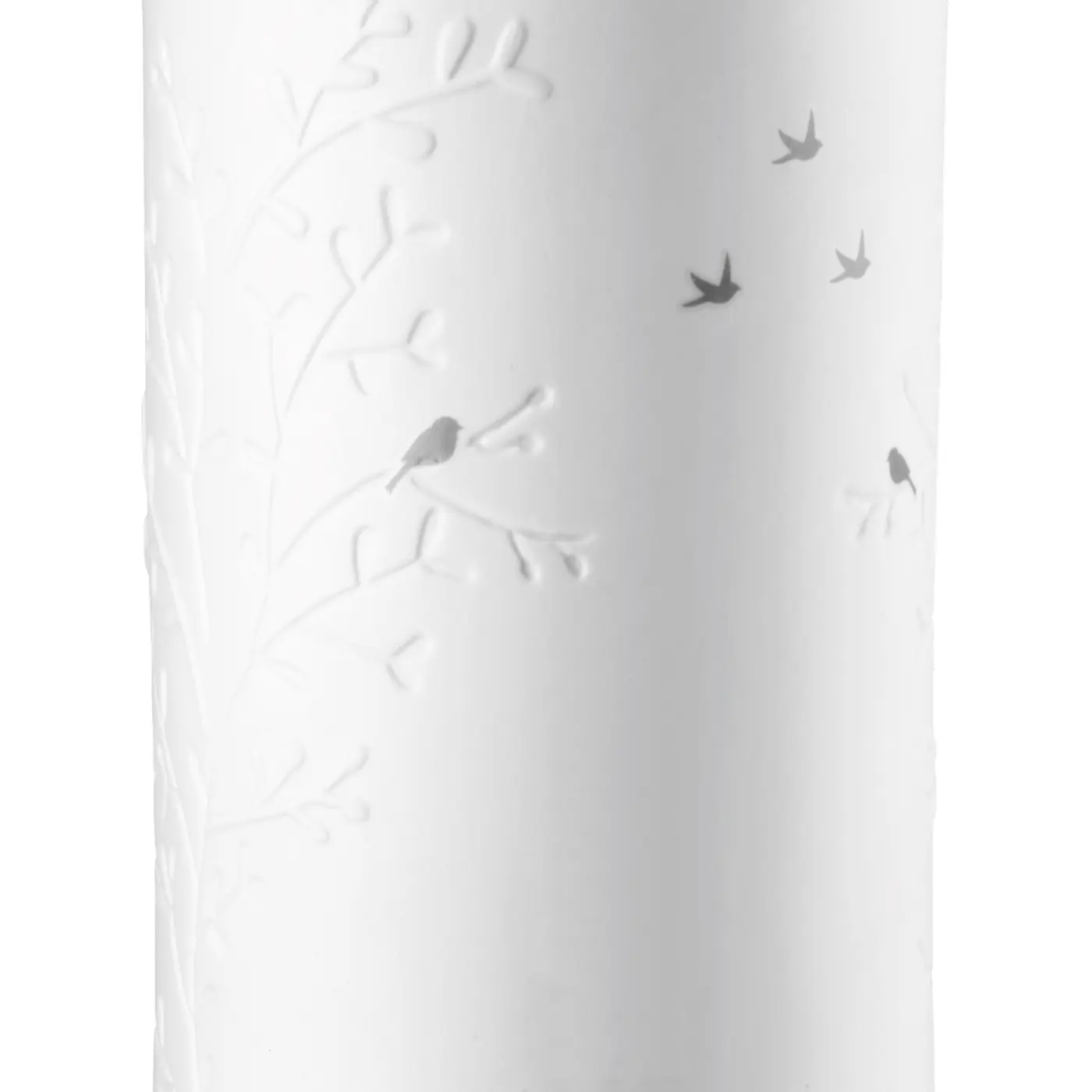 Gilde Vase zylindrisch weiß 20,5 cm Porzellan