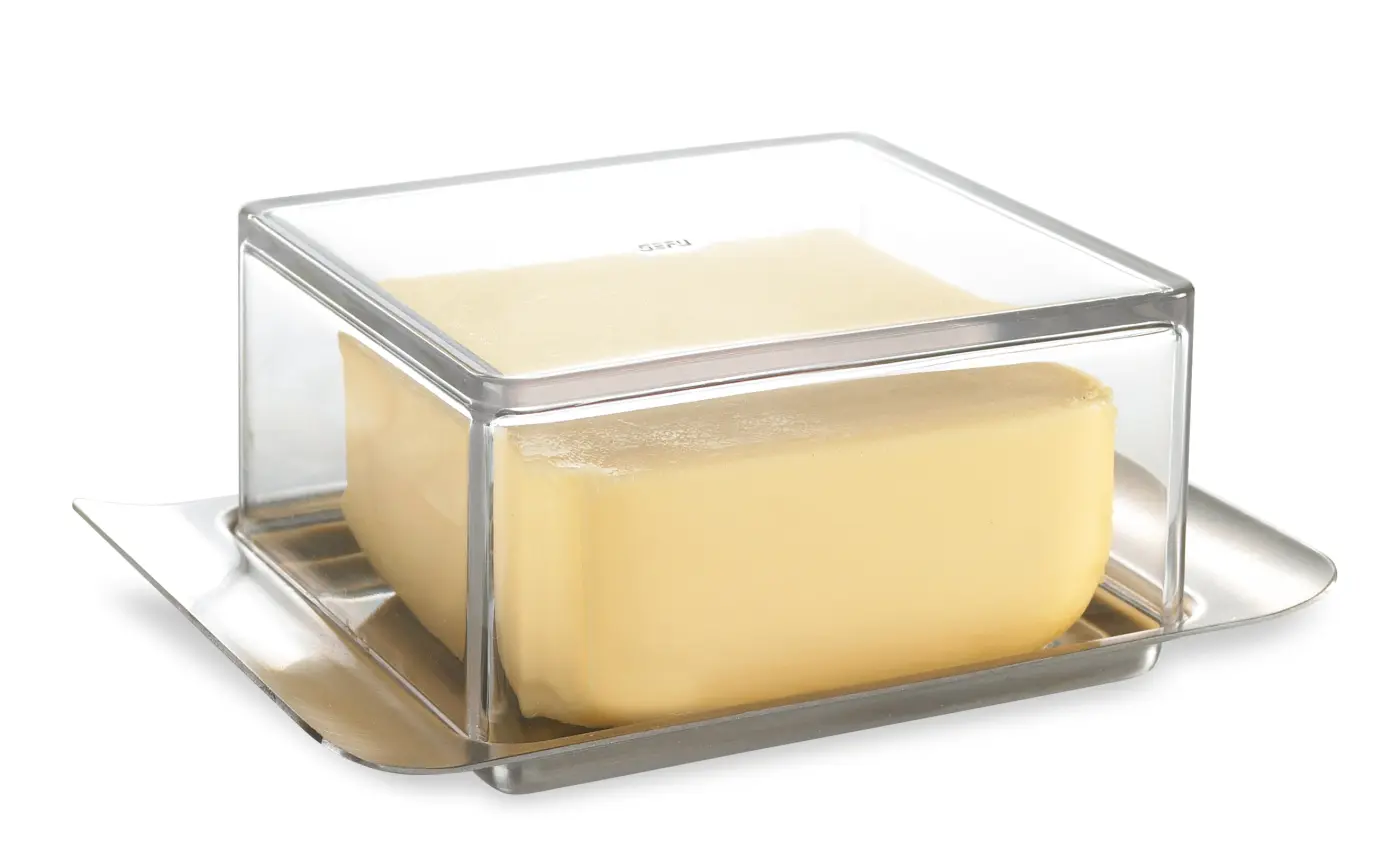 Gefu Butterdose BRUNCH Silber