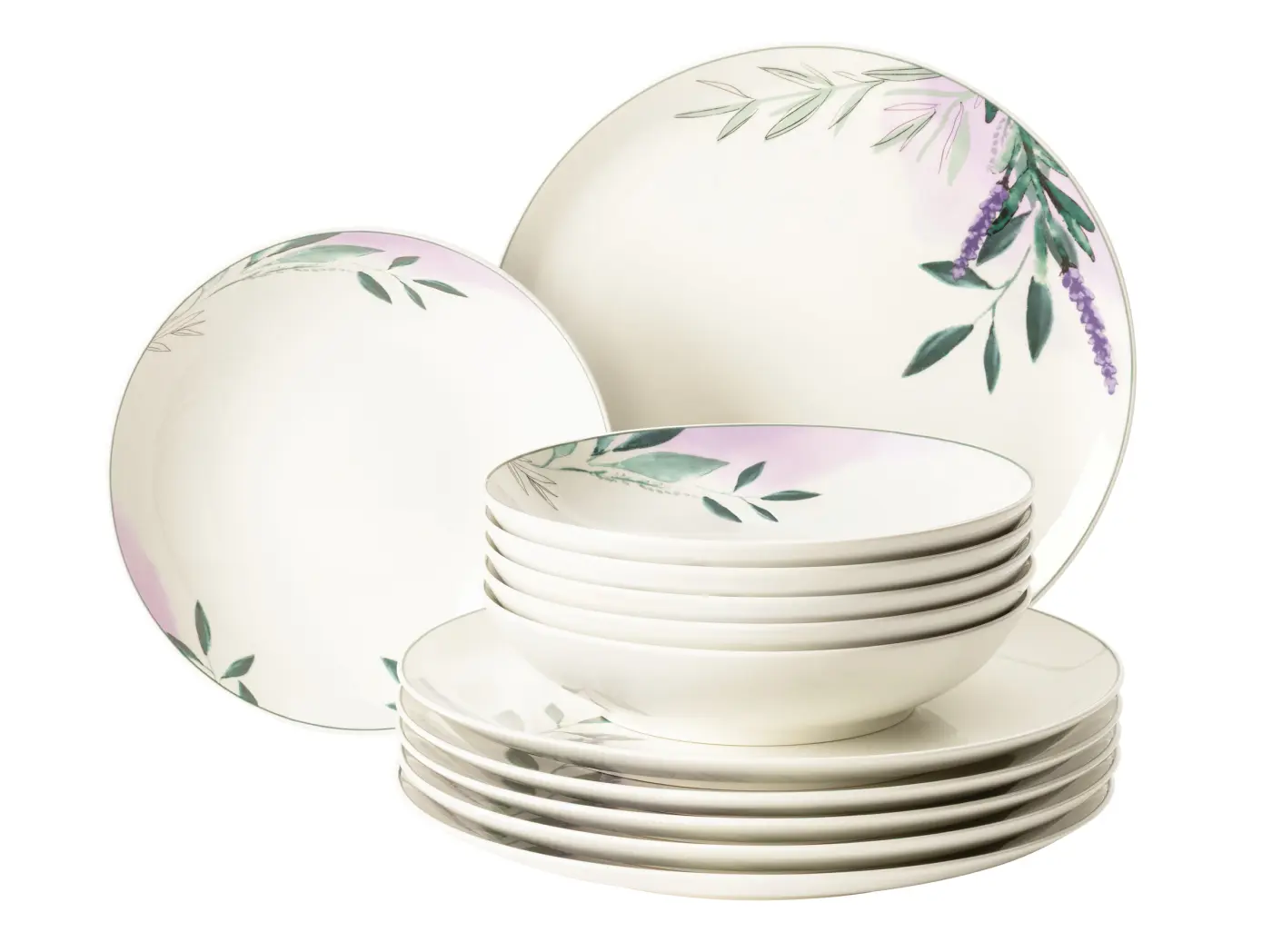 Seltmann Weiden Tafelservice 12 tlg Savona 65647 Provence creme/lavendel
