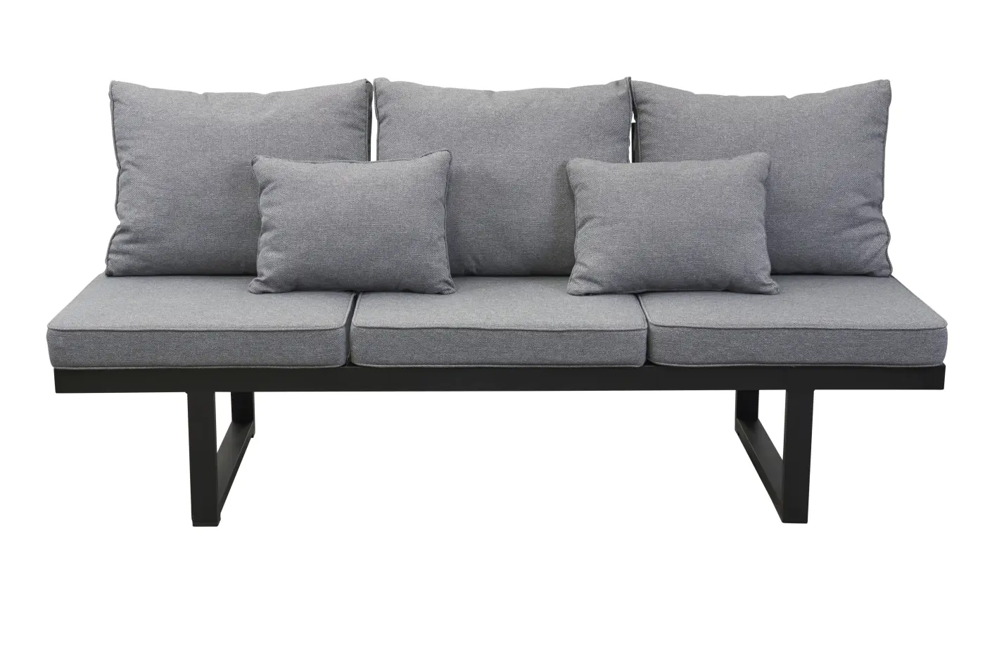 LC Garden Multifunktionssofa Sondrino grau/schwarz ca. 202 cm breit