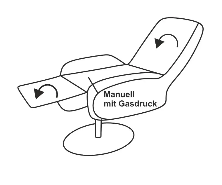 Polsteria  Drehsessel Lola Lazyline manuell Evita anthrazit