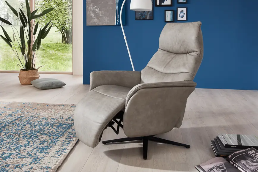 Himolla  Relaxsessel Serie Easy Swing 7051 Leder beige 2 motorisch + Aufstehhilfe