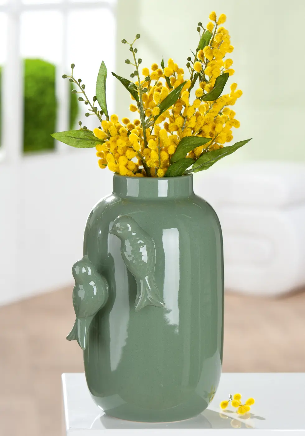 Gilde Vase Apus grün 25 cm Keramik