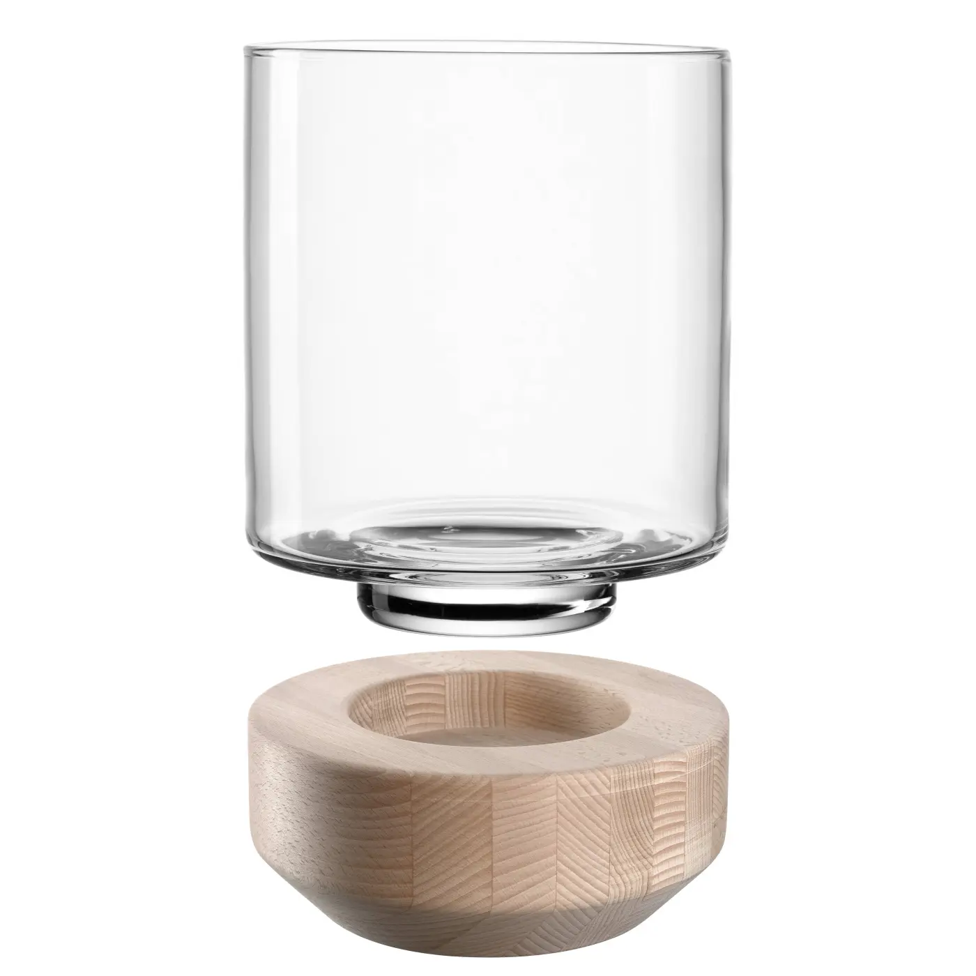 Leonardo Windlicht LEGNO beige 30 cm