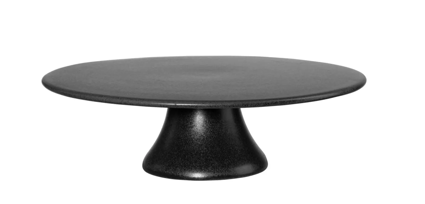 ASA Tortenplatte grande schwarz matt D. 29 cm, H. 9 cm