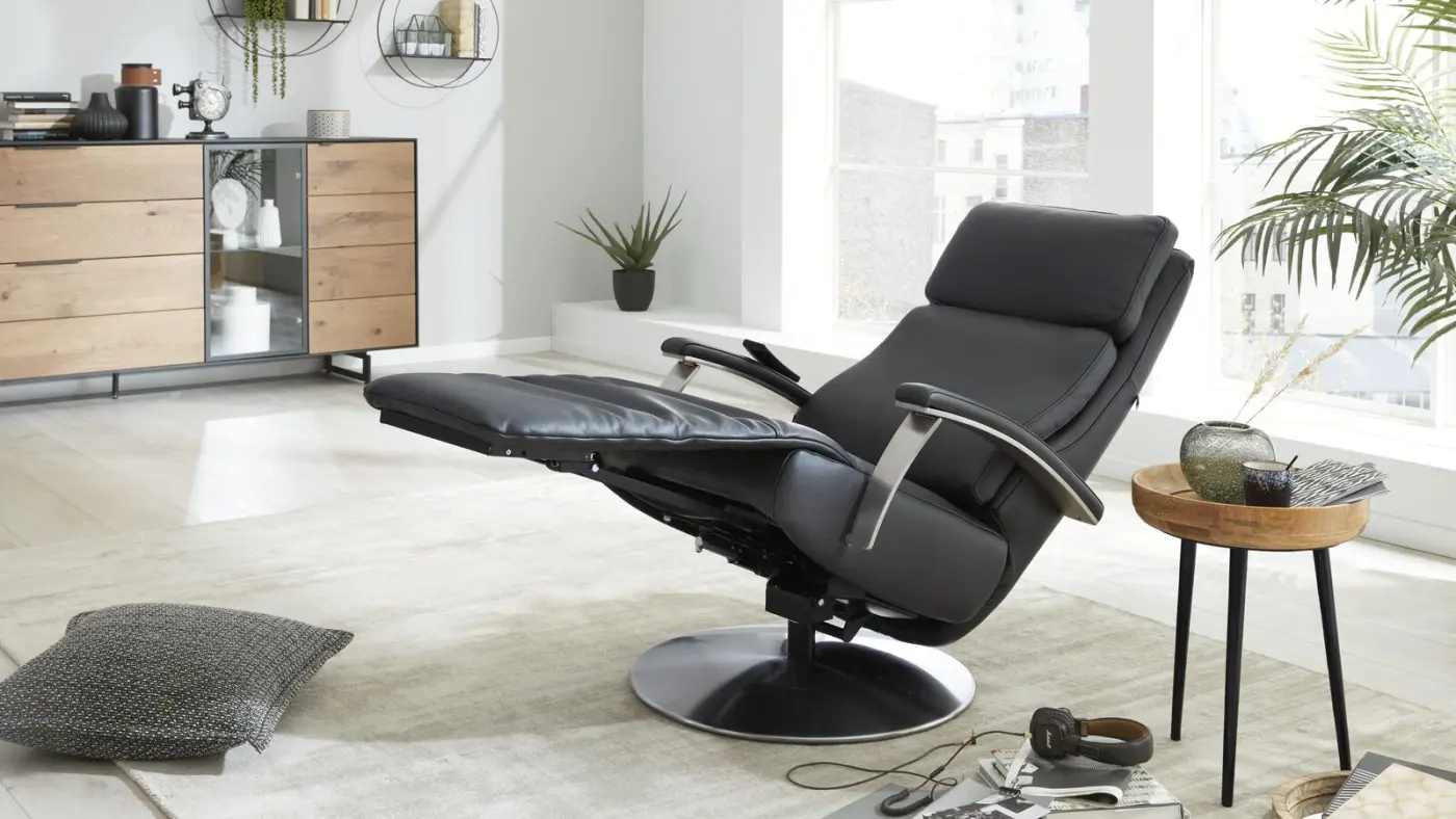 Interliving Relaxsessel Serie 4541 motorisch verstellbar granit