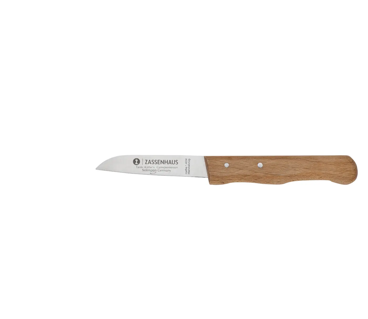 Zassenhaus Gemüsemesser L17,5 B1,8 H1,3 Natur Beige