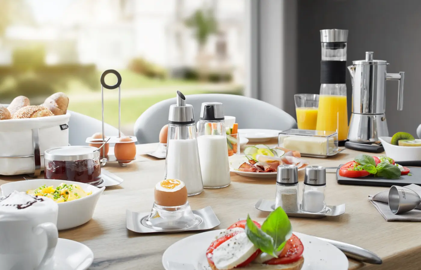 Gefu Salz- und Pfefferstreuer BRUNCH Schwarz, silber