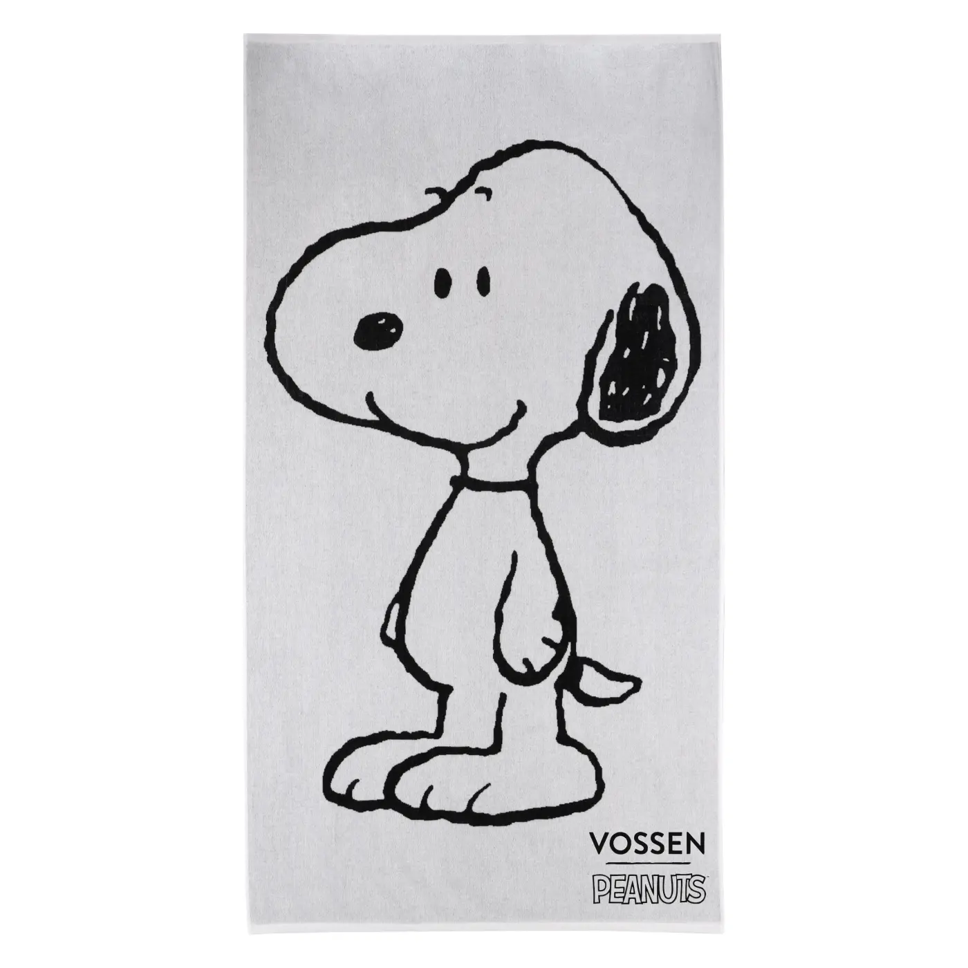 Vossen Strandtuch Snoopy Beach black/white 180 x 100 cm