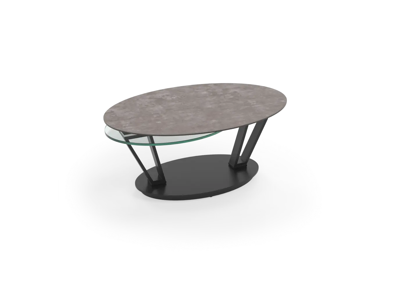 Interliving Couchtisch Serie 6207 Zementgrau