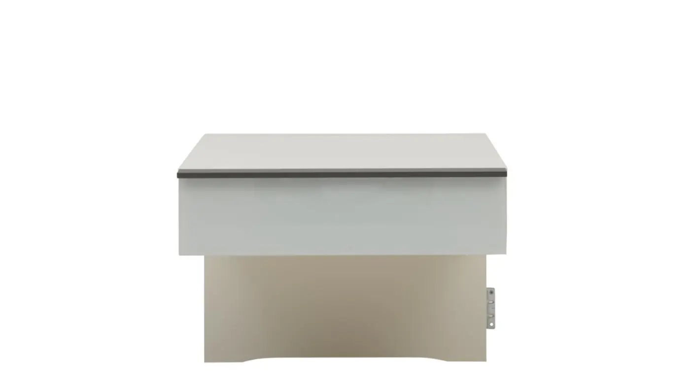 Interliving Schlafzimmer Kombination Serie 1033 weiß mit Glaseinlage LF ca. 180 x 200 cm