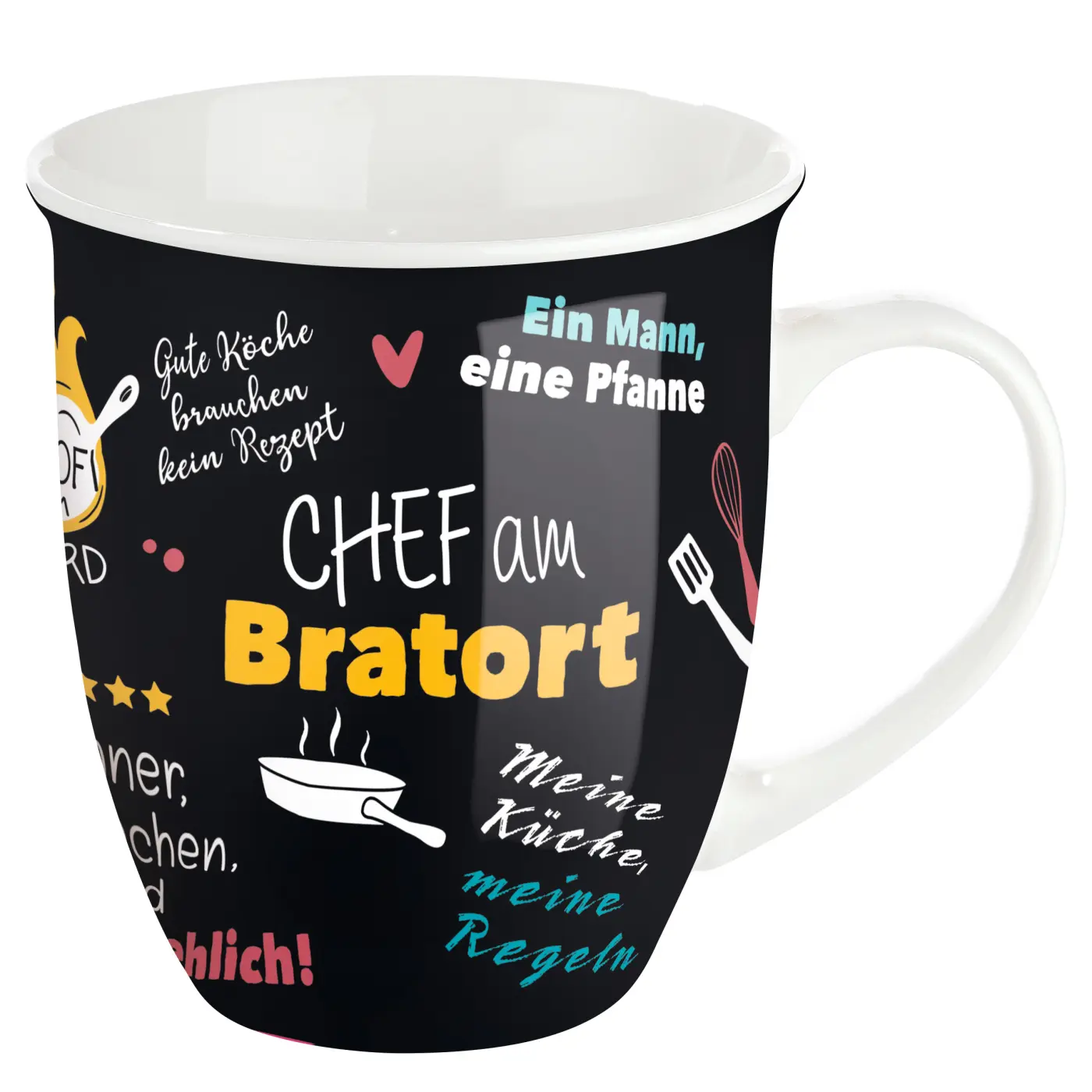 Gilde  Beschriftung, Geschirr Chef am Bratort