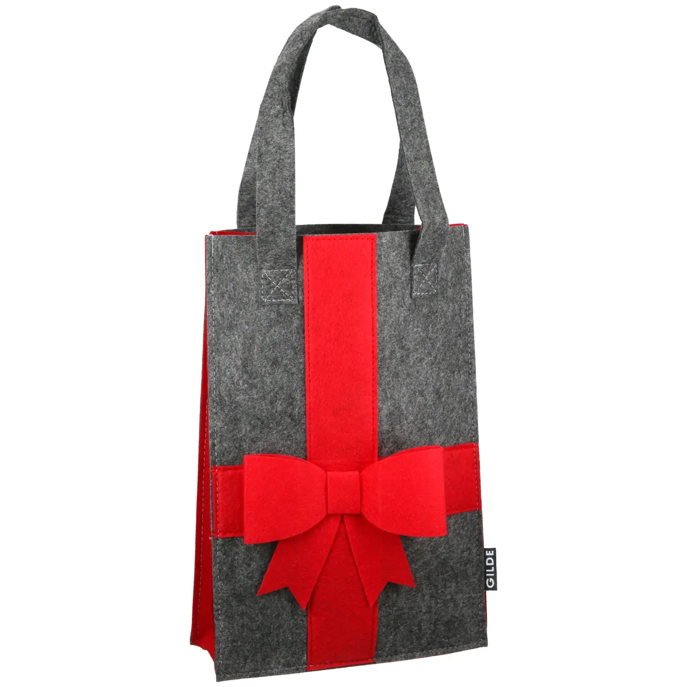 Gilde Geschenktasche dunkelgrau L 20 x B 8 x H 30 cm