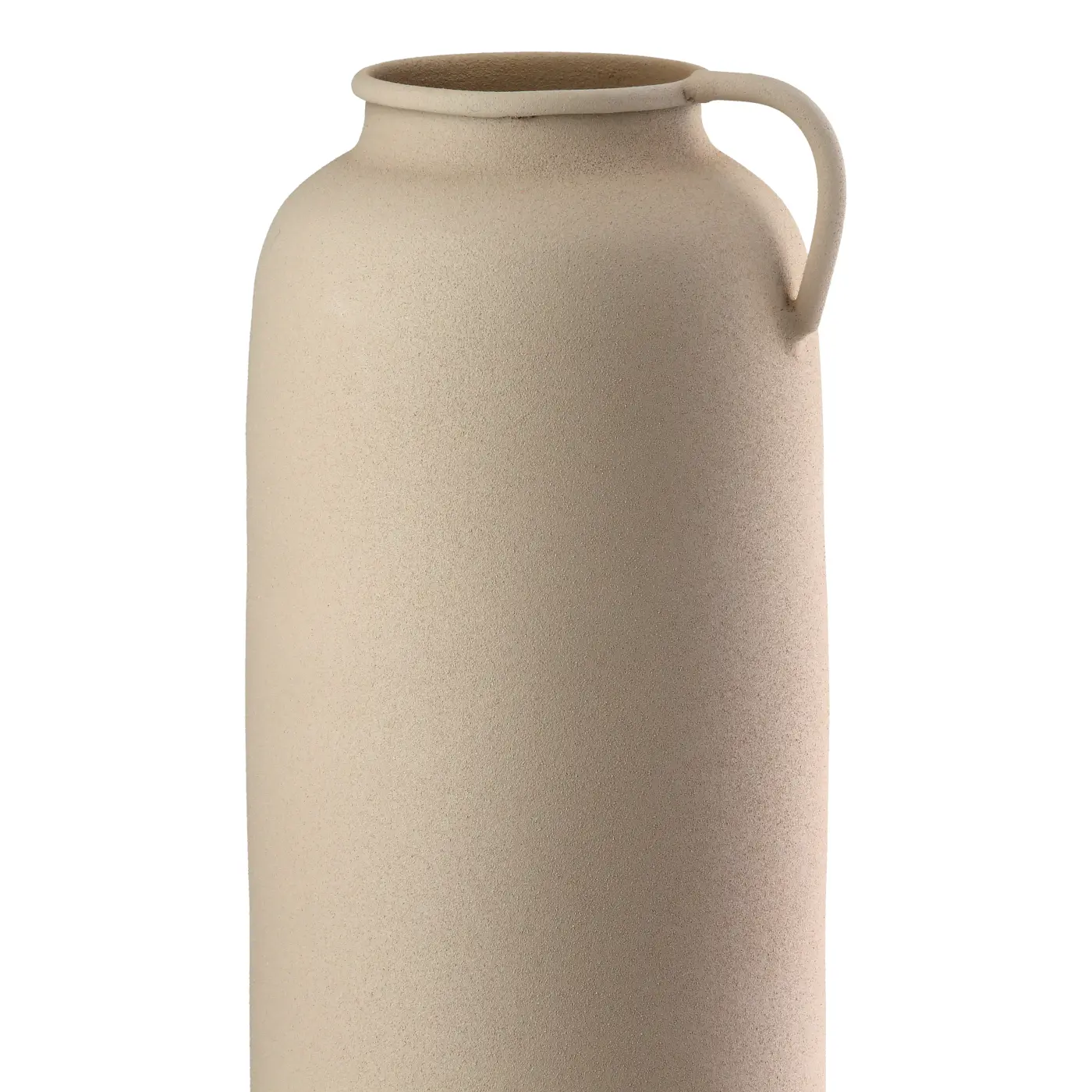 Gilde Vase rund beige 25,5 cm Metall