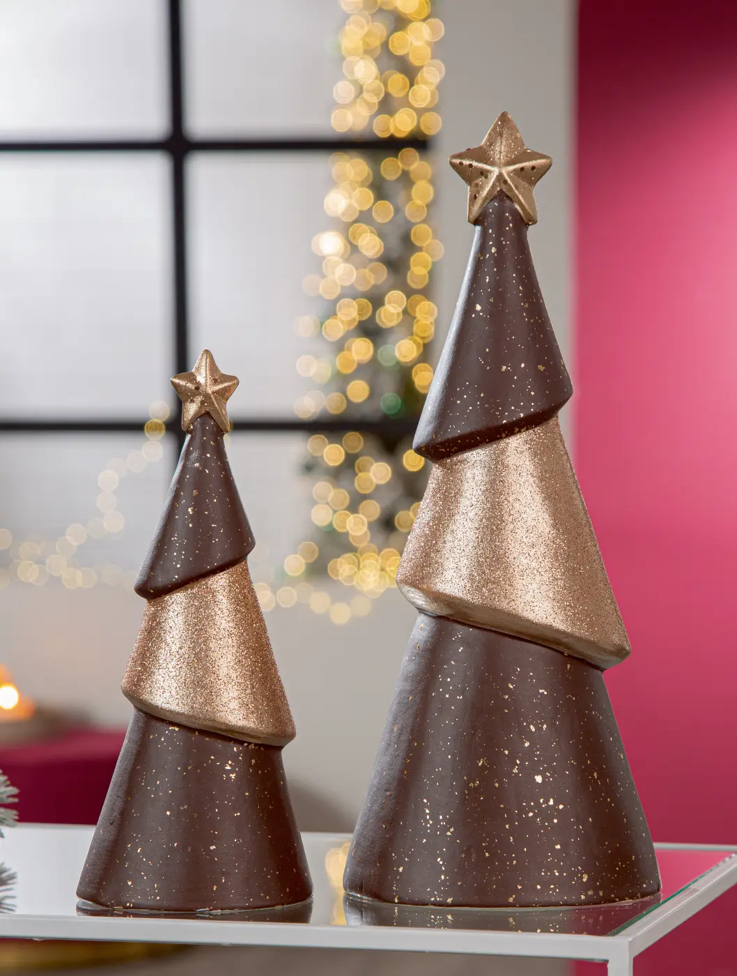 Gilde Handwerk Deko-Tannenbaum Ecosol Keramik 32 cm