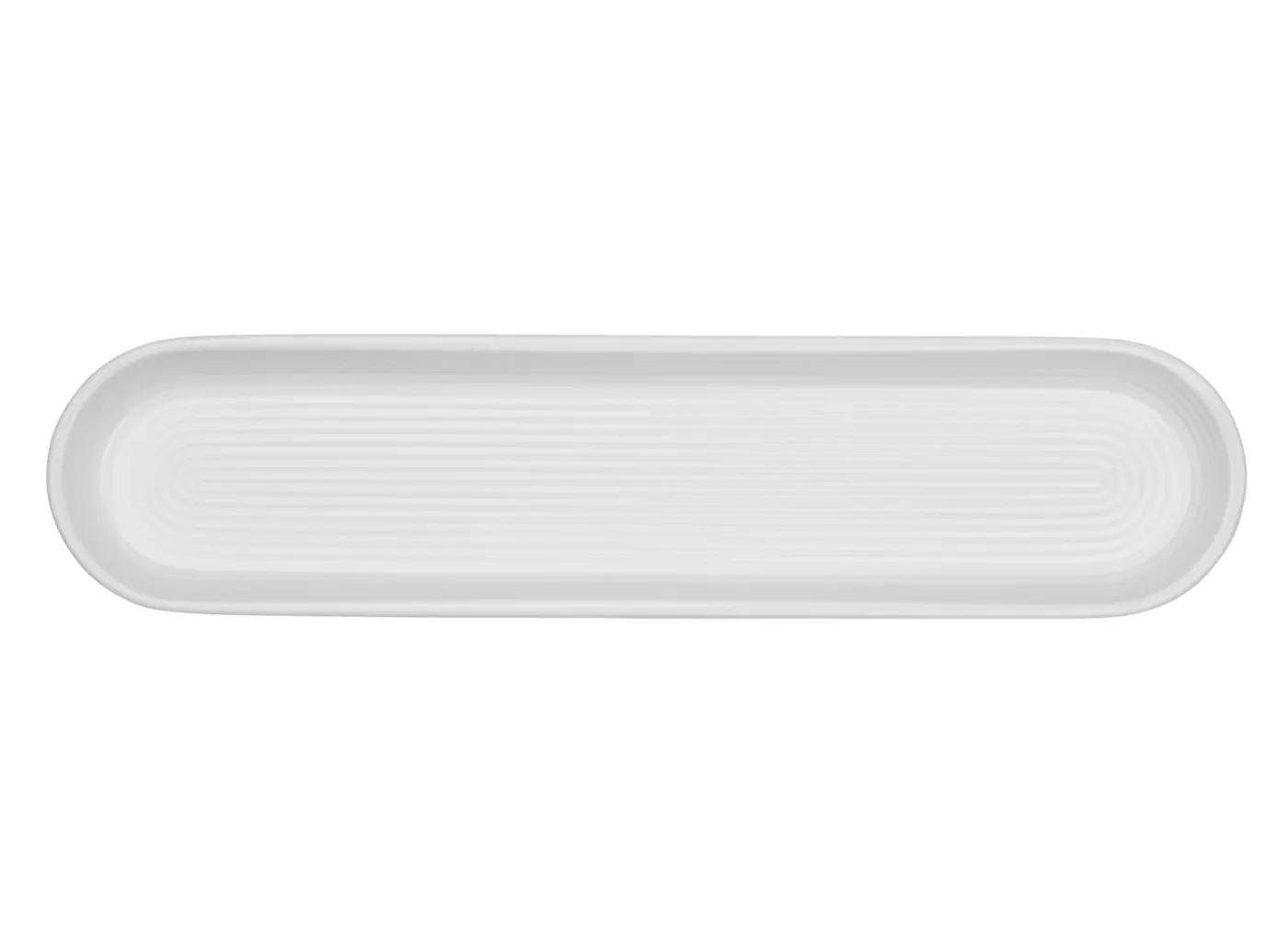 ASA Baguetteschale kitchen'art weiß glänzend 40,5 x 9,5 cm, H. 3 cm