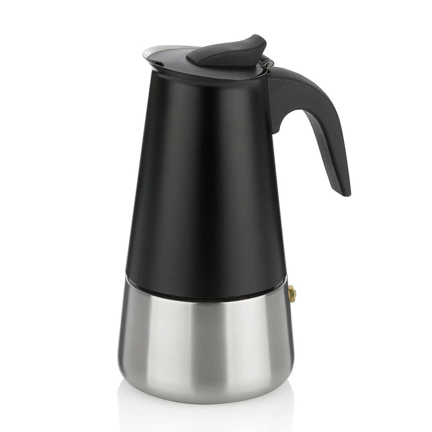 Kela Espressobereiter Ferrara Edelstahl schwarz 19,5cm 10cmØ 300ml