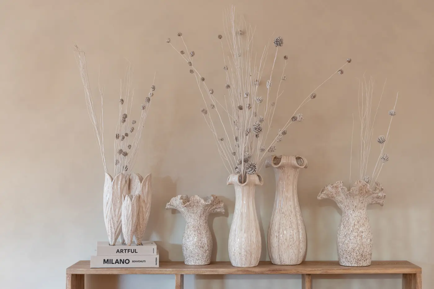 Jolipa Vase Ton Hellbeige Small  26x21x30cm