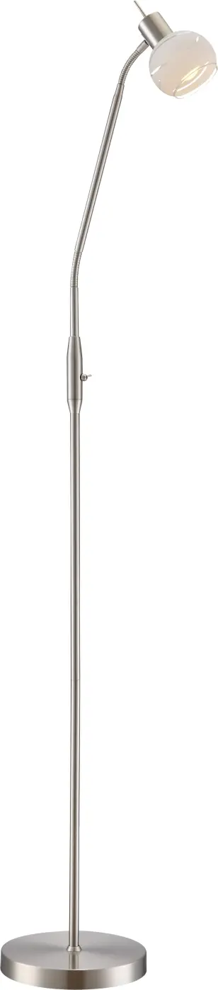 Globo LED-Stehleuchte nickel matt
