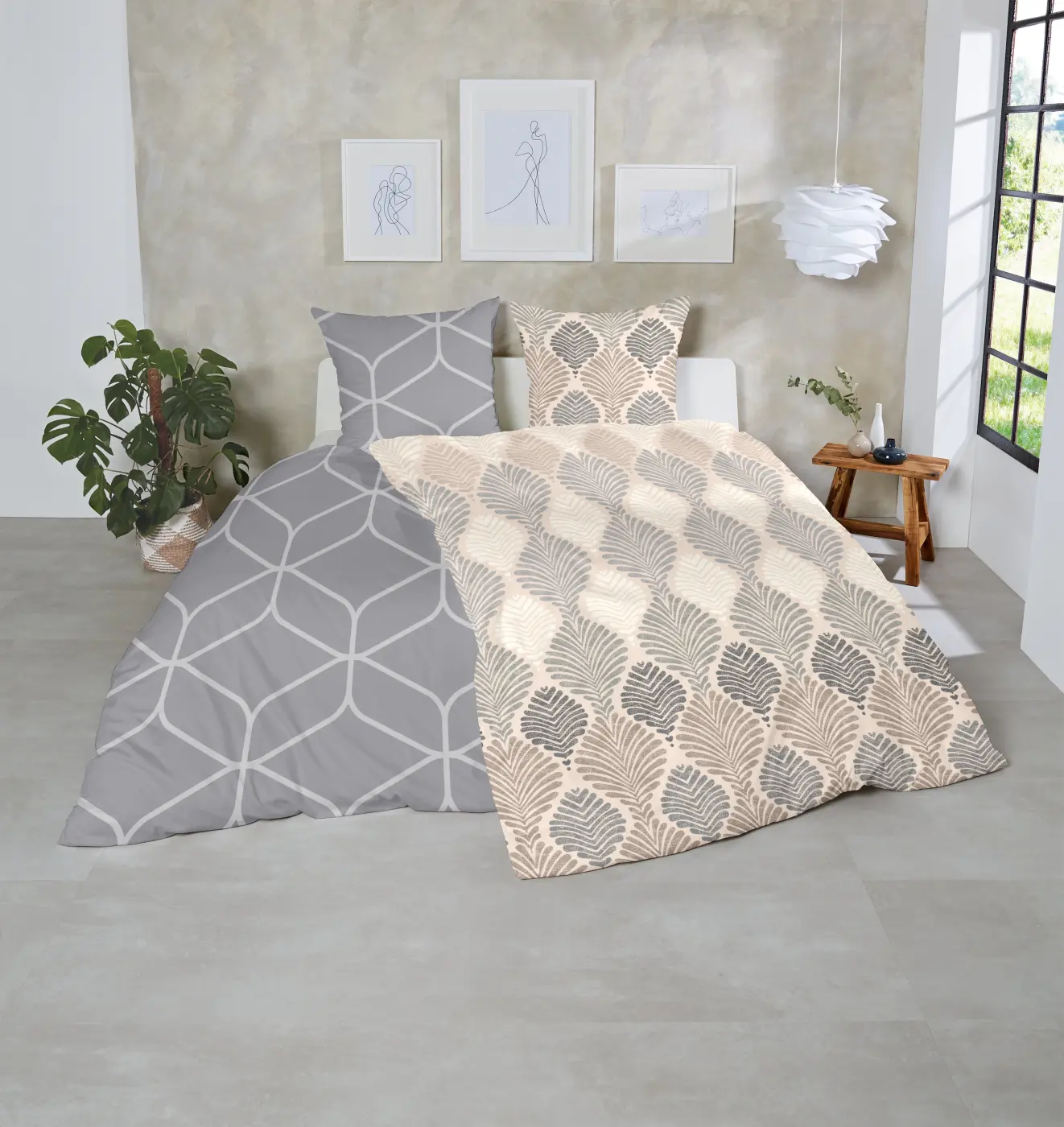 Hahn Edelflanell-Bettwäsche 135x200cm