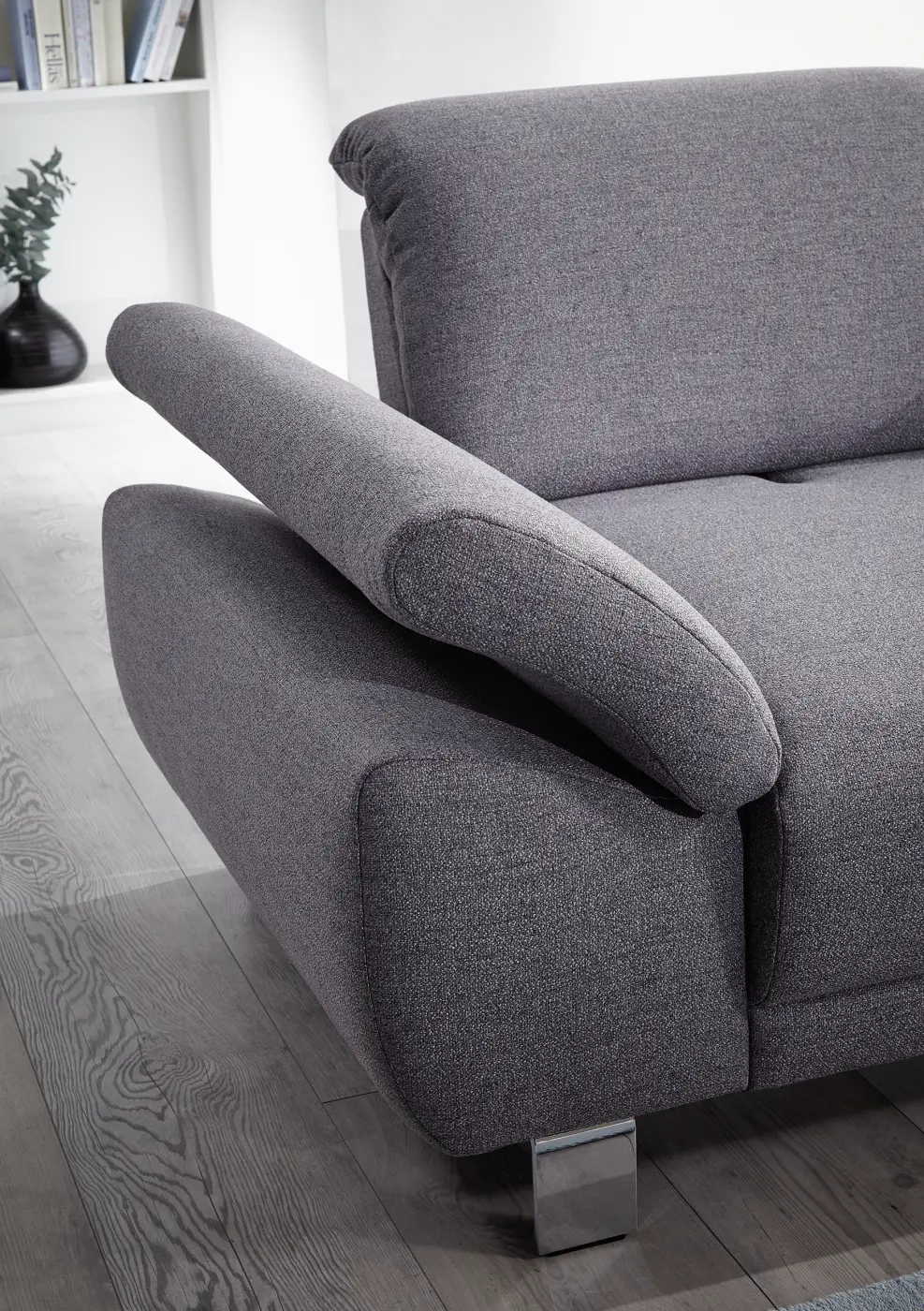 Dietsch Wohnlandschaft 754 - Tiamo grau ca. 275 x 205 cm