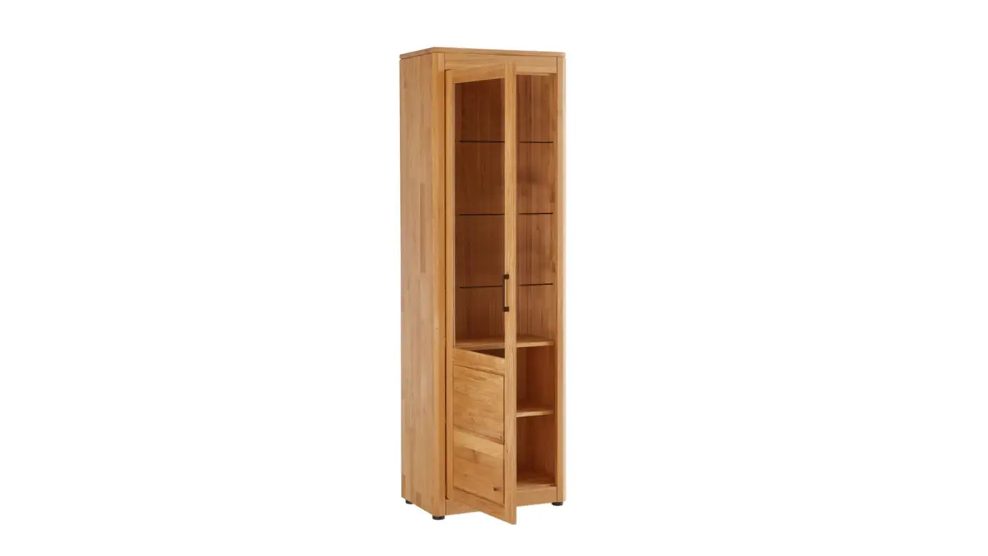 Skalik  Vitrine Vigo  Eiche Massiv Legno geölt ca. 65 x 204 x 40cm