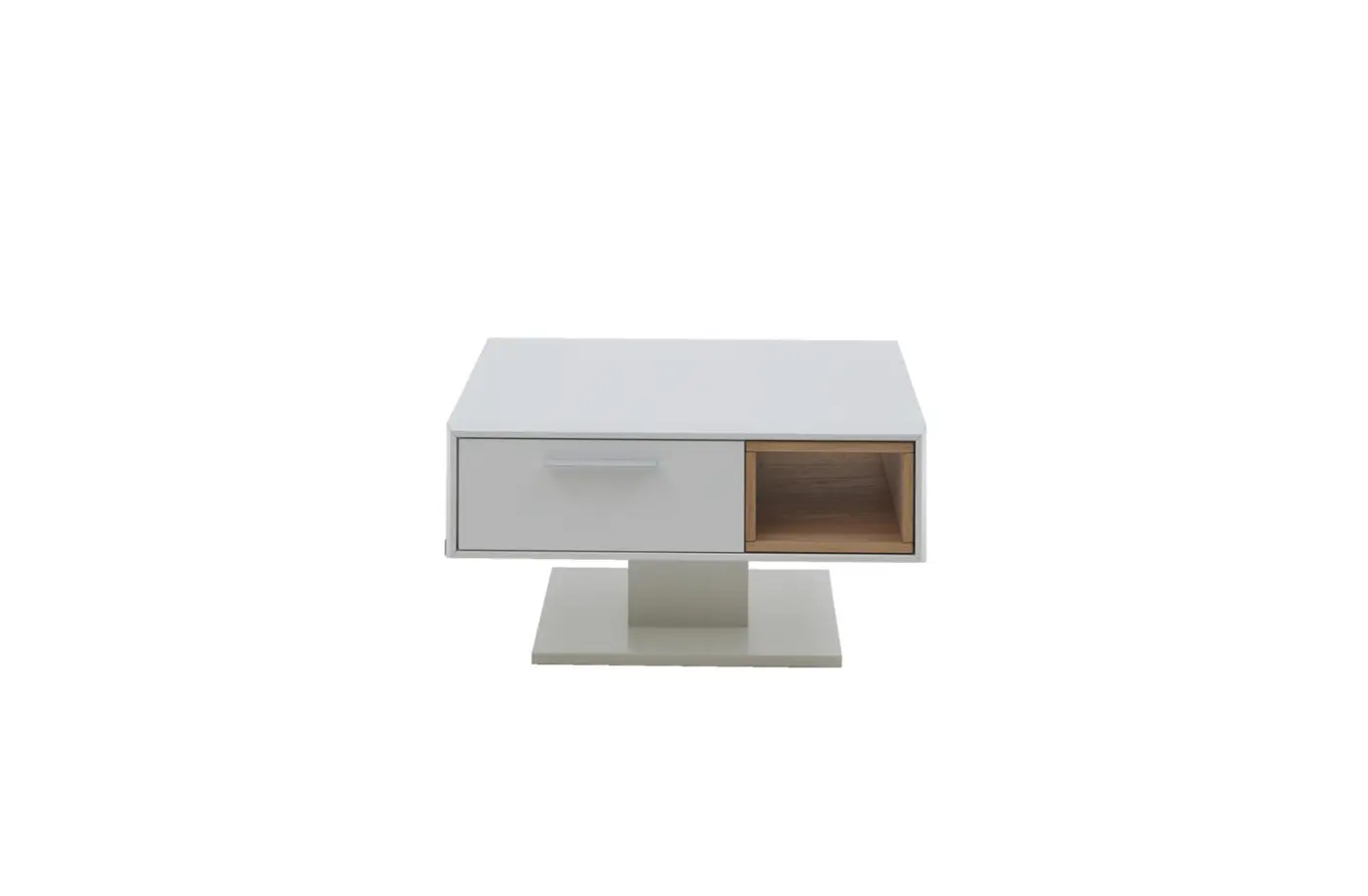 Interliving  Couchtisch  Serie 2102  Kristallweiß 75x75 cm