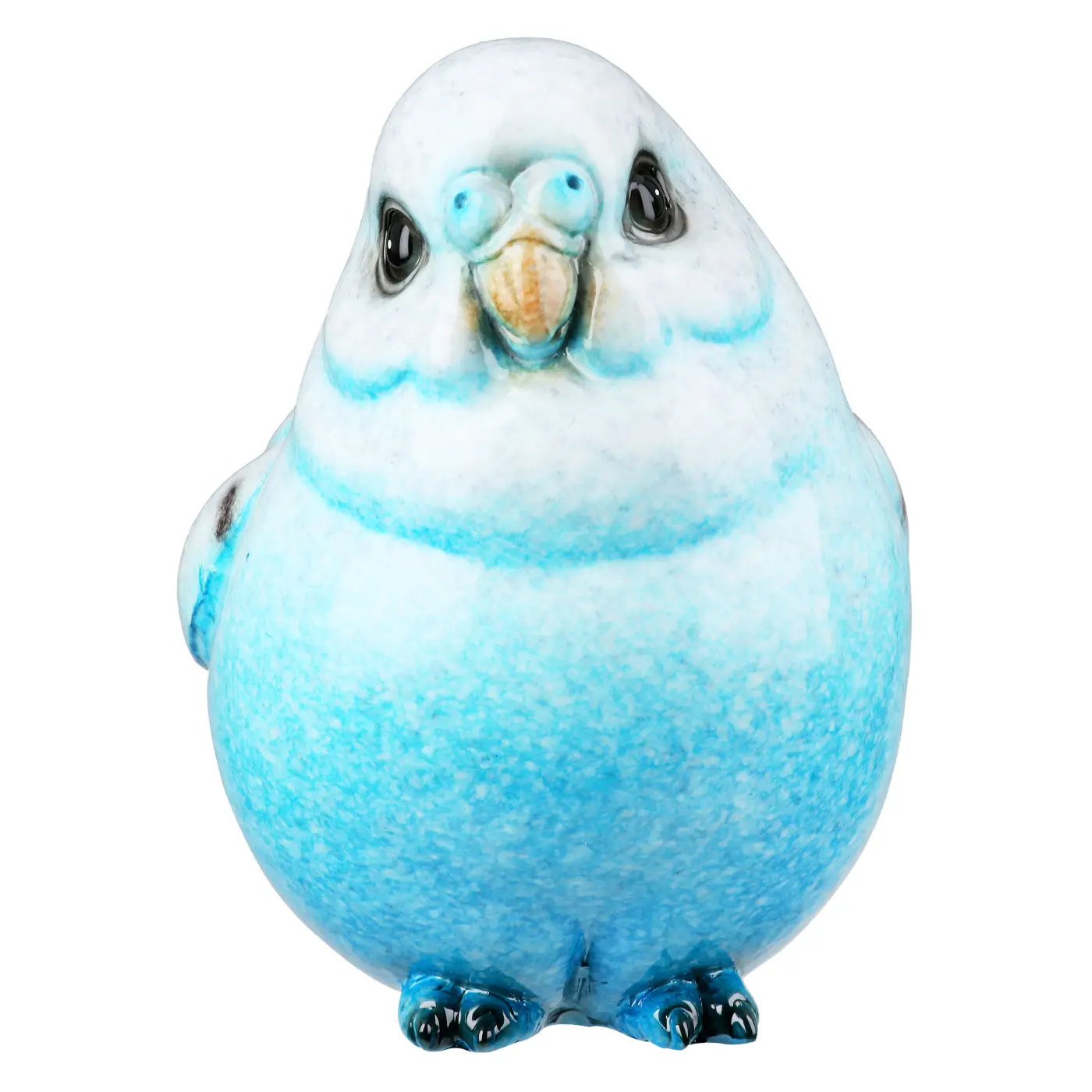 Gilde Figur Vogel blau 8,5 cm Kunstharz