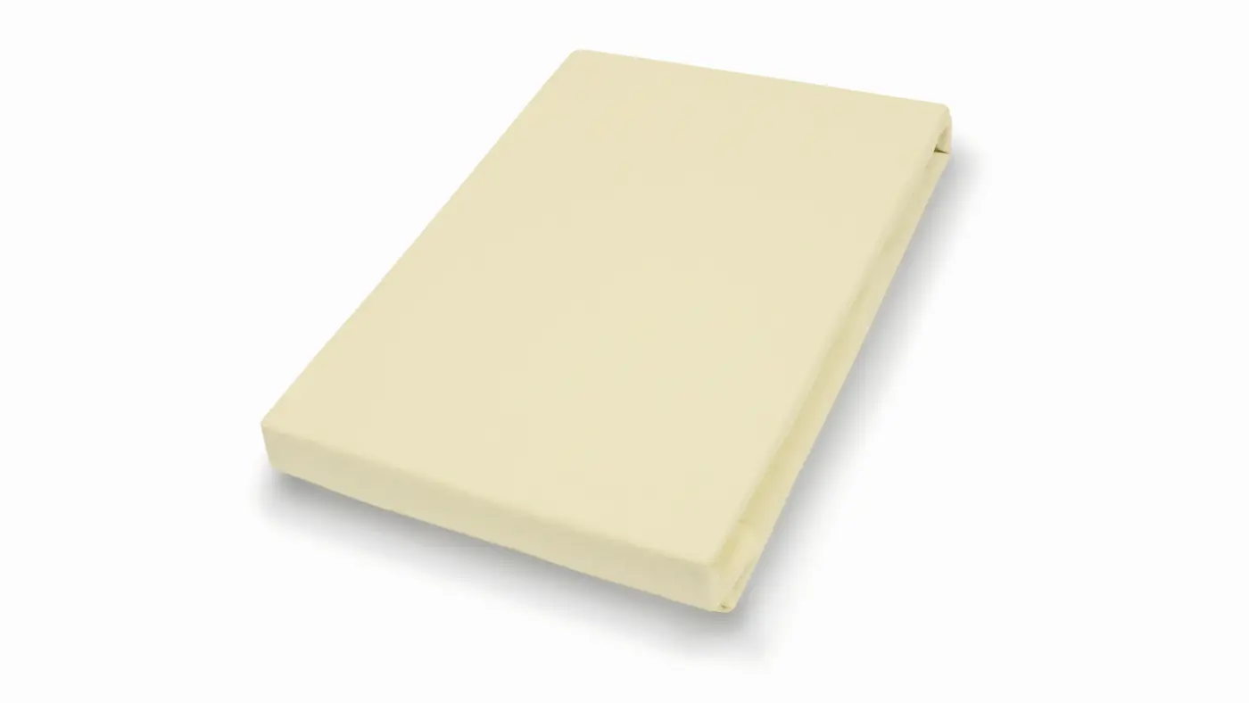 So!Wonderful Boxspring Spannbetttuch, 150 x 200 cm Baumwolle, Elasthan pfirsich
