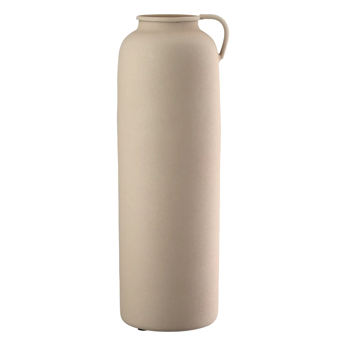 Gilde Vase rund beige 25,5 cm Metall