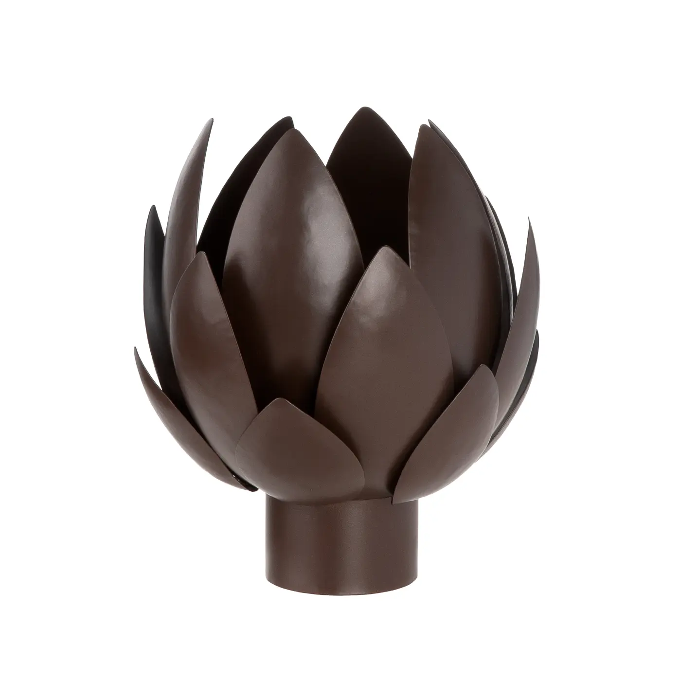 Gilde Windlicht Lotis bronzefarben, goldfarben H 19 x Ø 16 cm