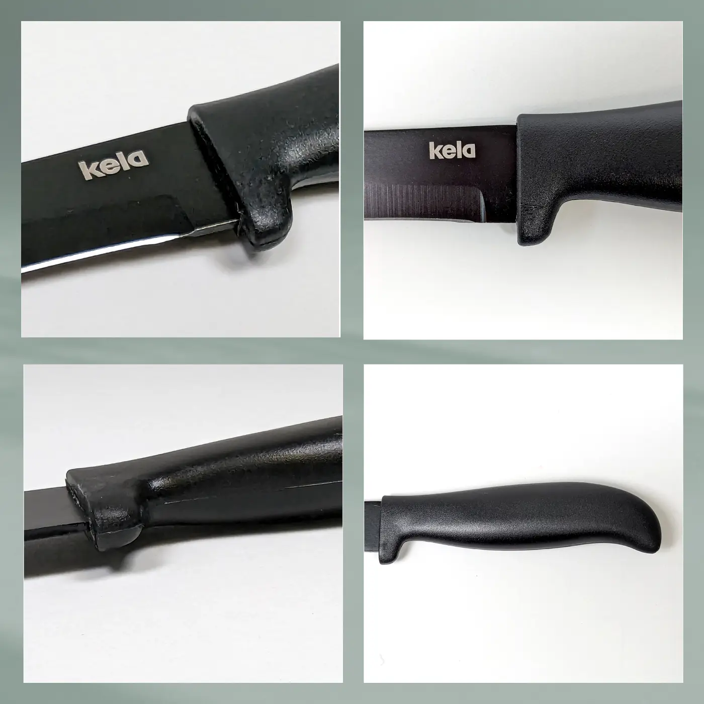 Kela Küchenmesser Acida Edelstahl schwarz 20 cm