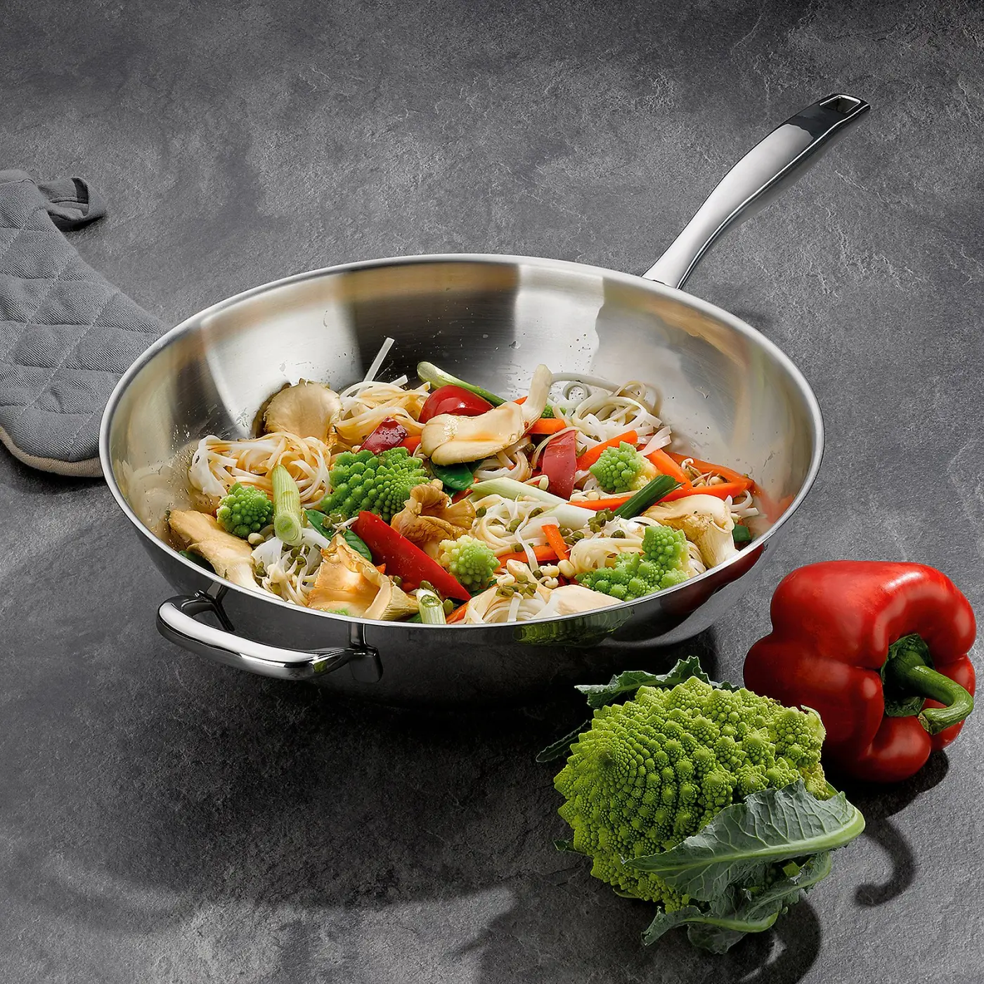 Kela Wok Flavoria Edelstahl 32 cm