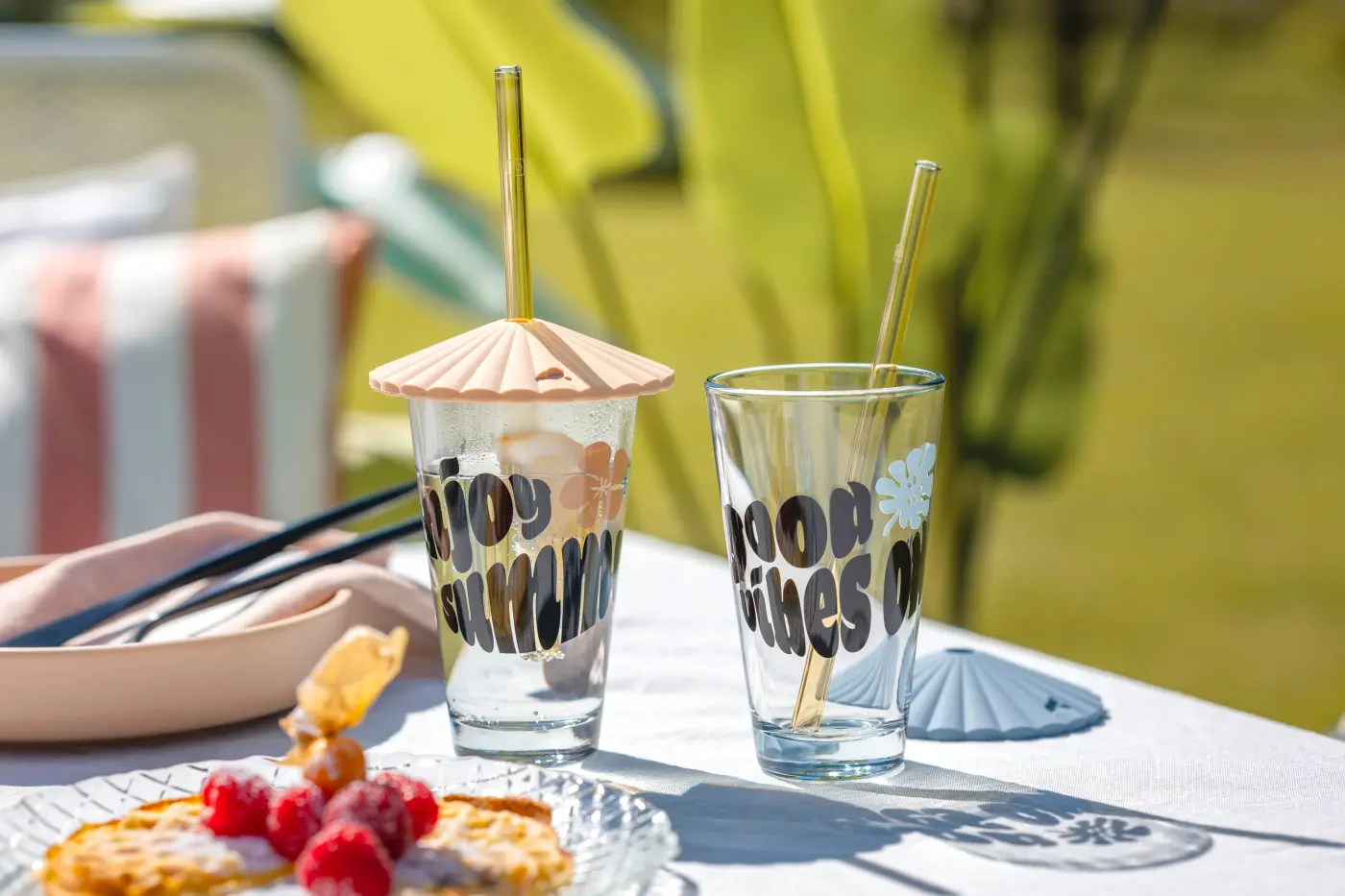 Leonardo Set Getränke SOLE Materialmix apricot 21 cm 200 ml