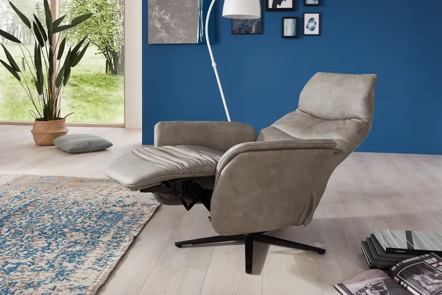 Himolla  Relaxsessel Serie Easy Swing 7051 Leder beige 2 motorisch + Aufstehhilfe