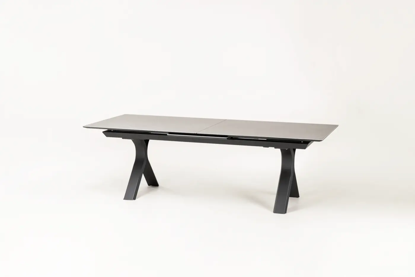 lnterliving Ausziehtich Serie 7011 Steinoptik grau/anthrazit ca. 180/240 x 100  76,5cm