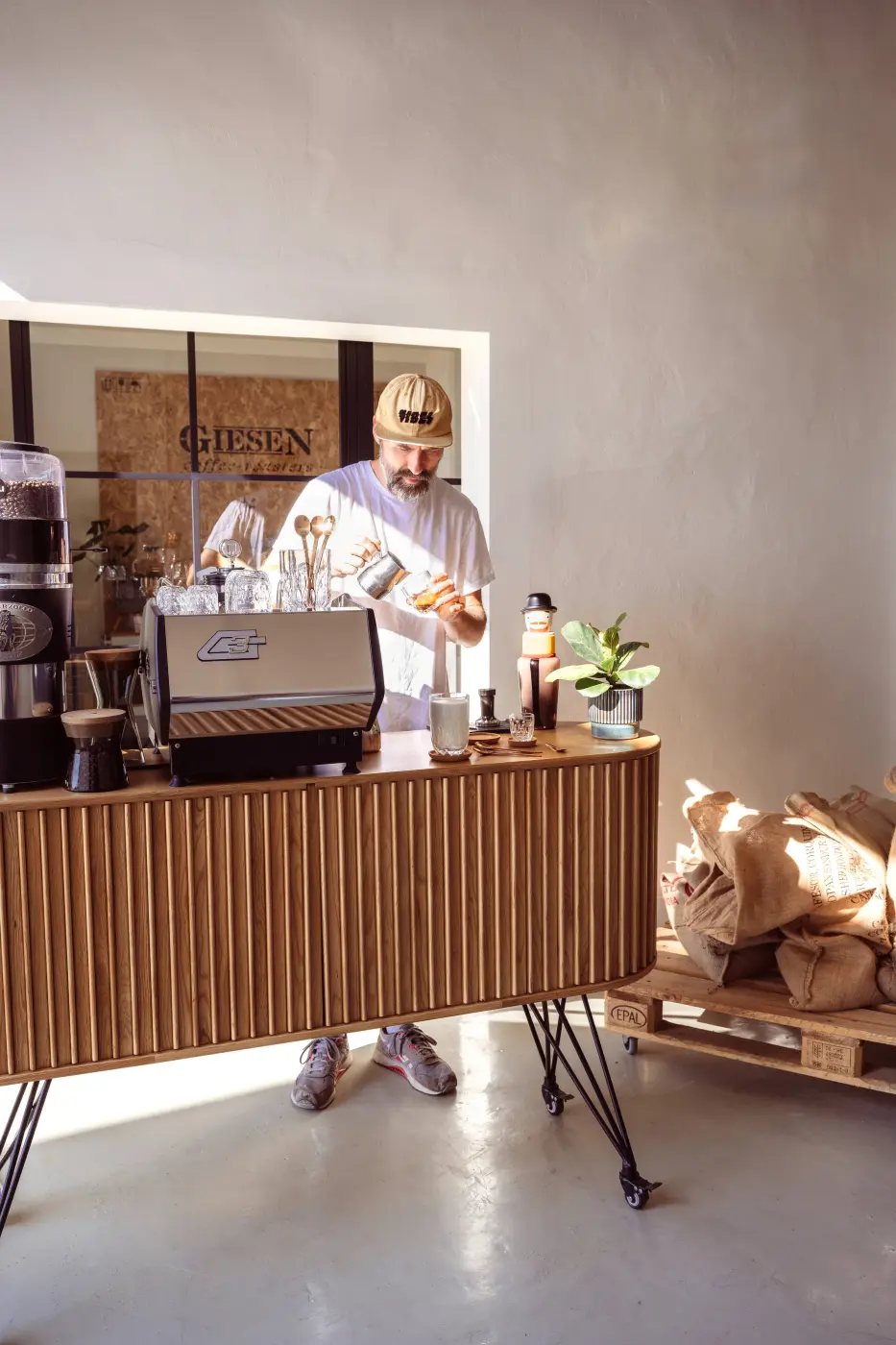 Leonardo Untersetzer GOCCE beige 4,3 cm