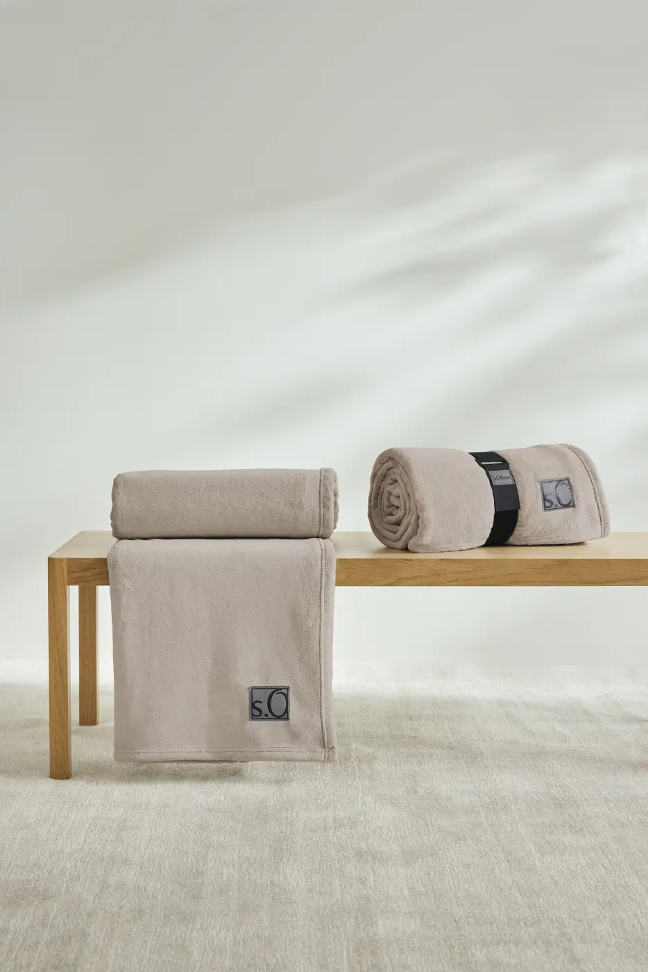 s.Oliver Kuschelsoft Decke sand 150 x 200 cm