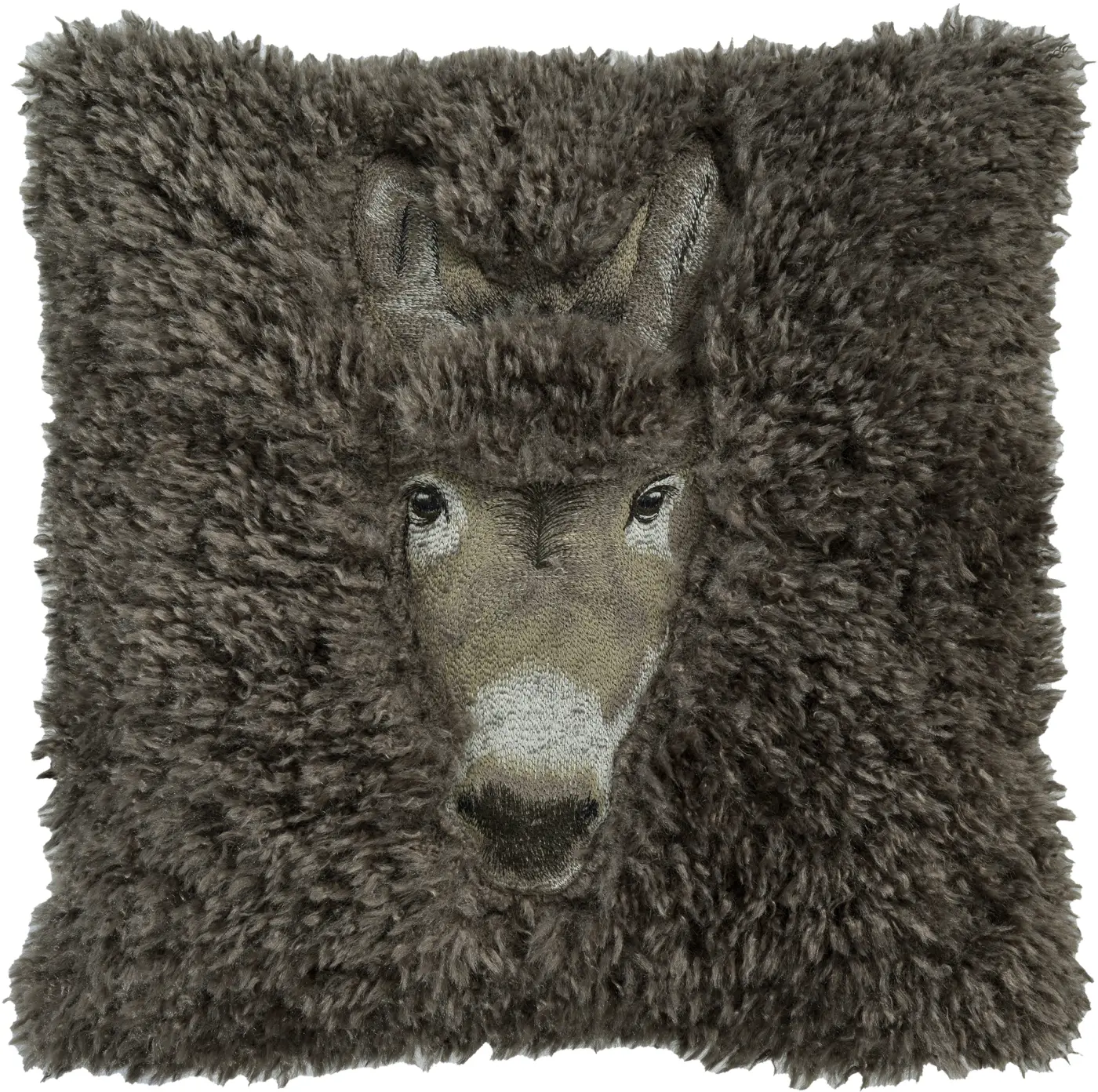 Sander Kissenhülle Burro dark chocolate 45 x 45 cm