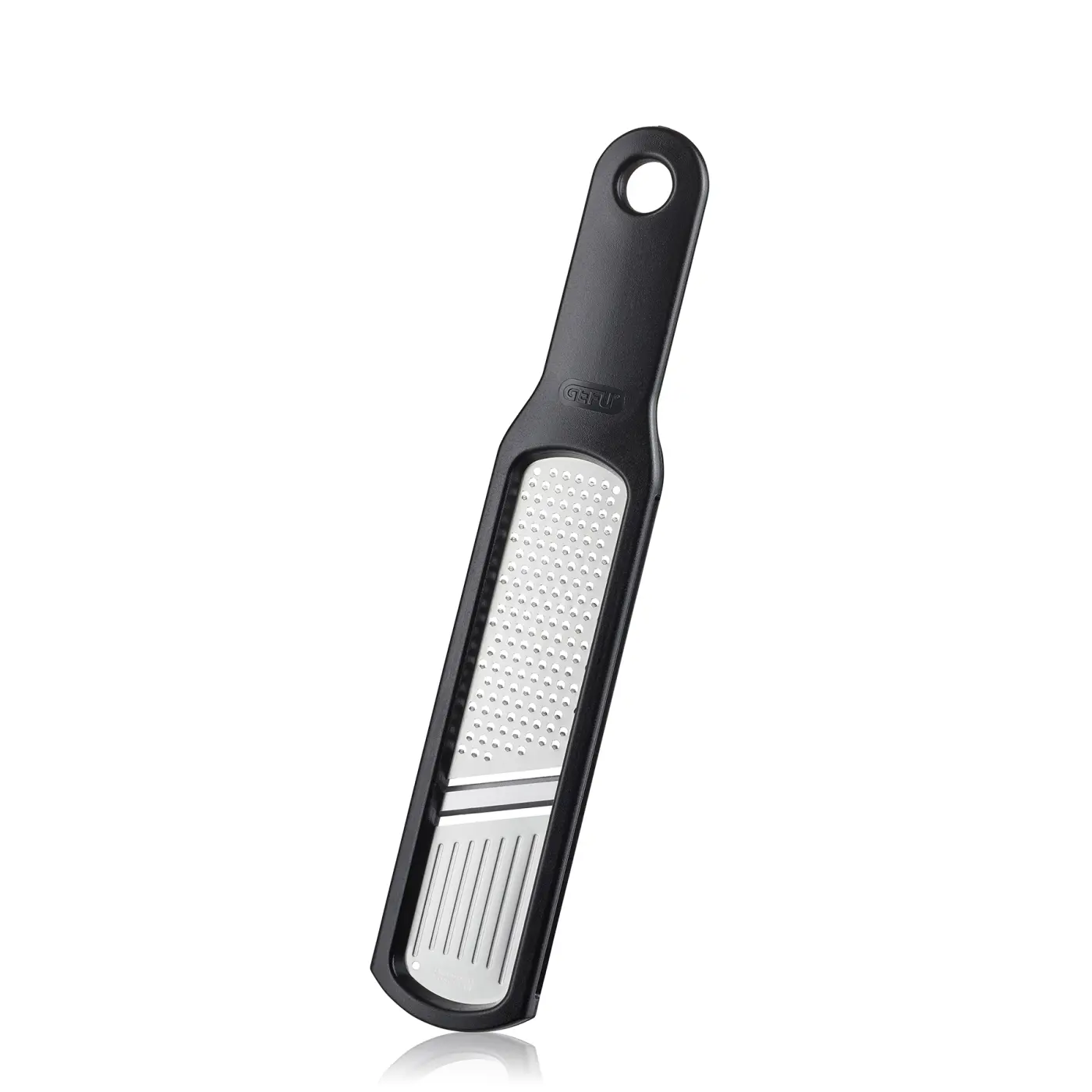 Gefu Knoblauchreibe/-Hobel RAFINO Schwarz, silber