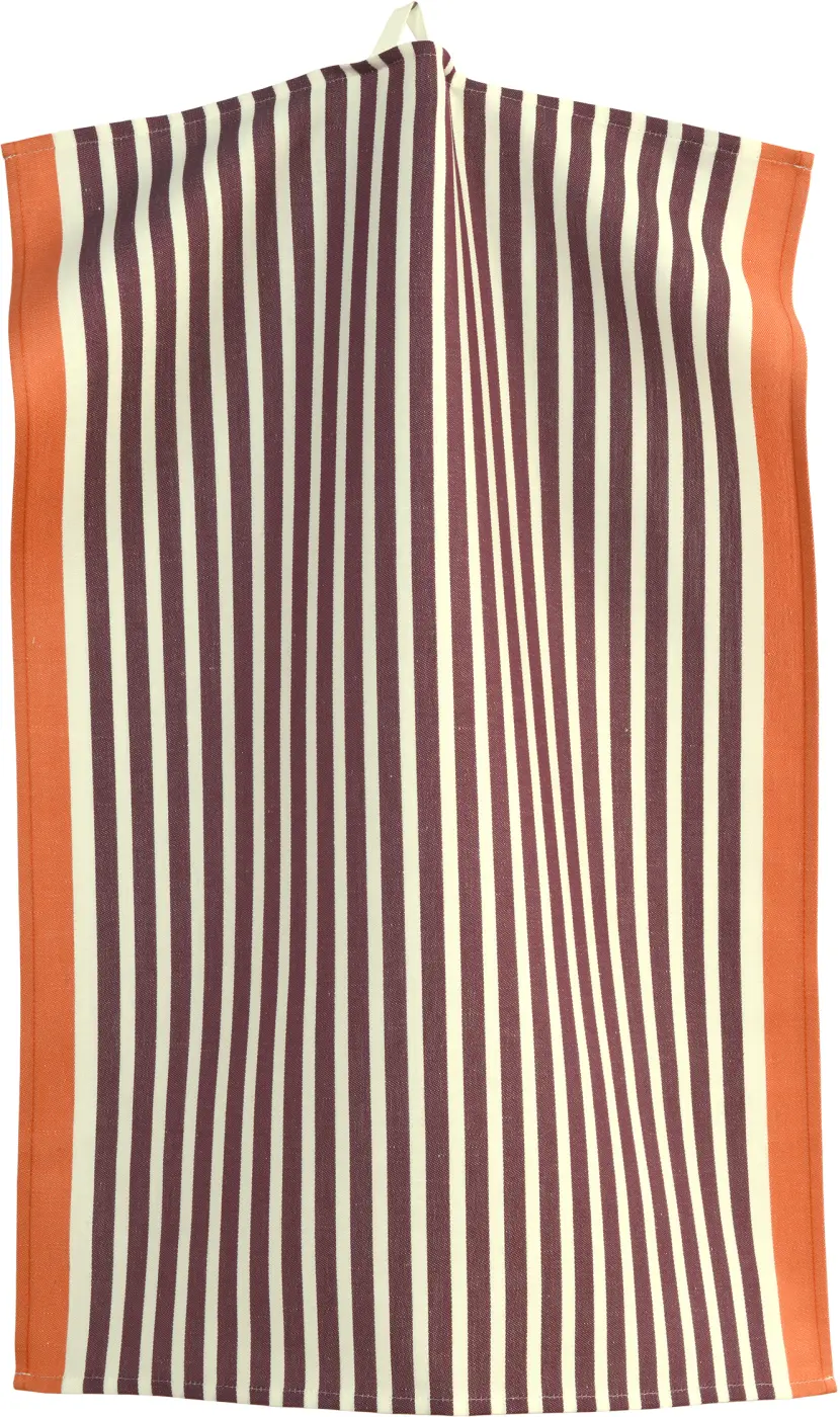 Sander Geschirrhandtuch  aubergine/burnt sienna 50 x 70 cm