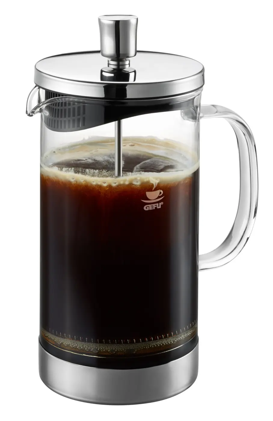 Gefu Kaffeebereiter DIEGO Schwarz, silber