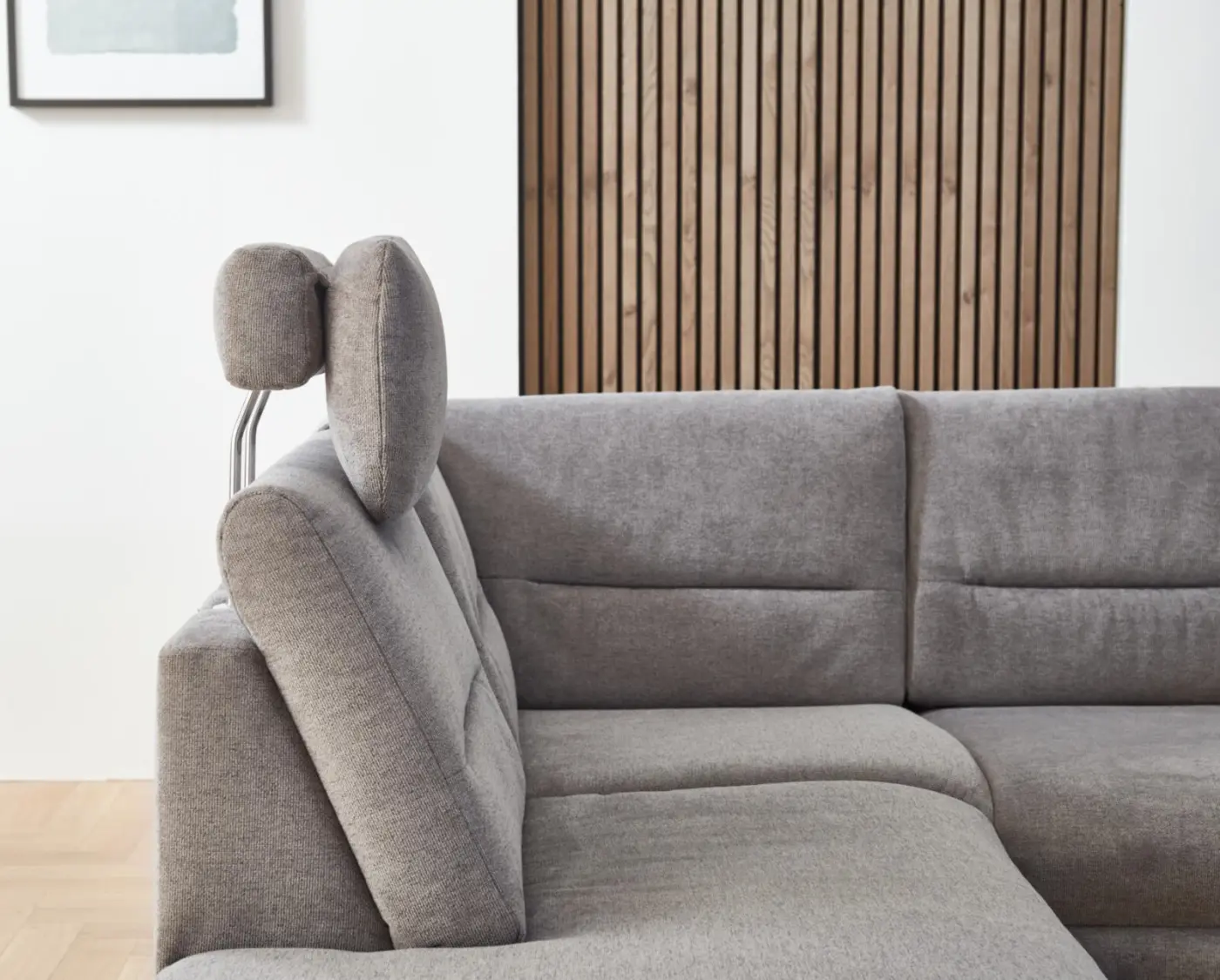 Zehdenick  Wohbnlandschaft MM-ZE1190 mit Funktionen grau ca. 208 x 345 x 180 cm