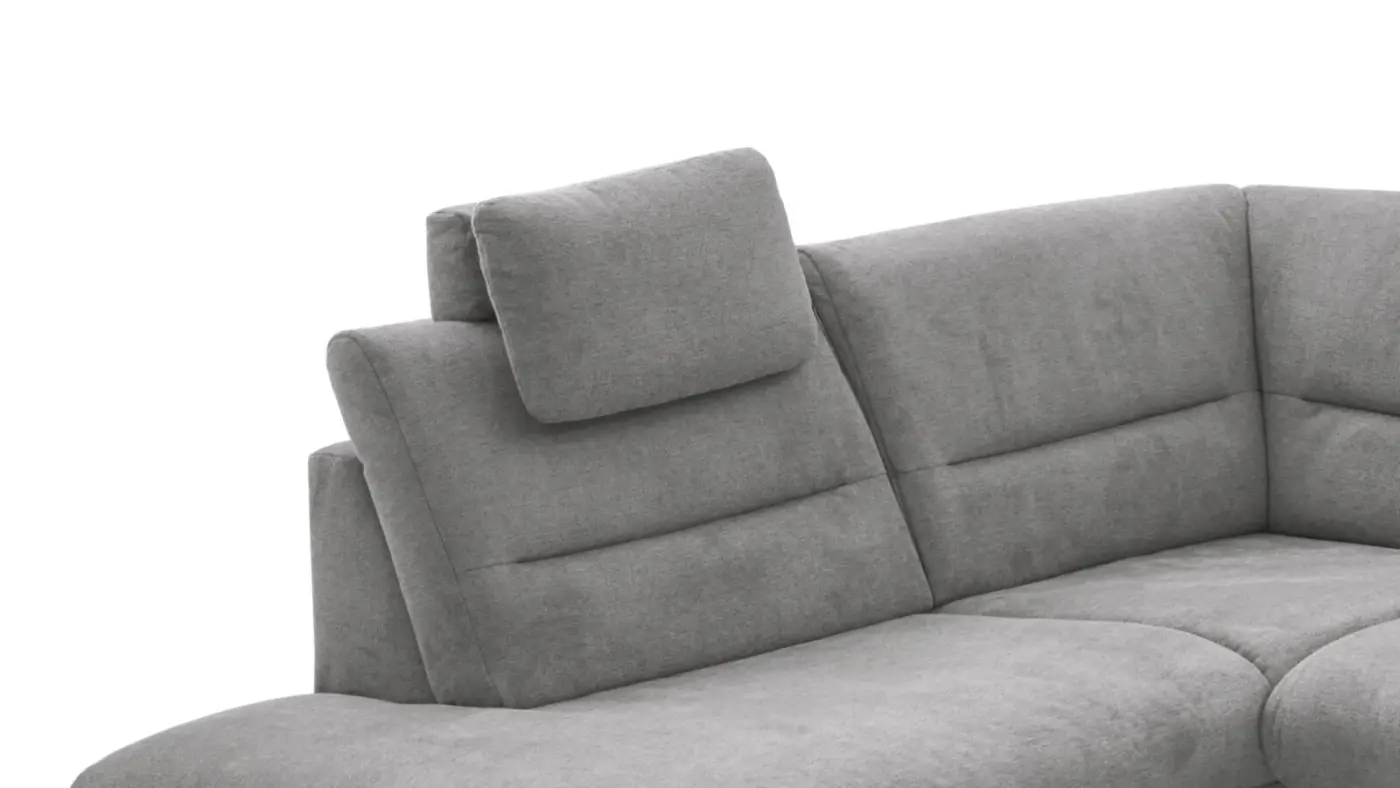 Zehdenick  Wohbnlandschaft MM-ZE1190 mit Funktionen grau ca. 208 x 345 x 180 cm