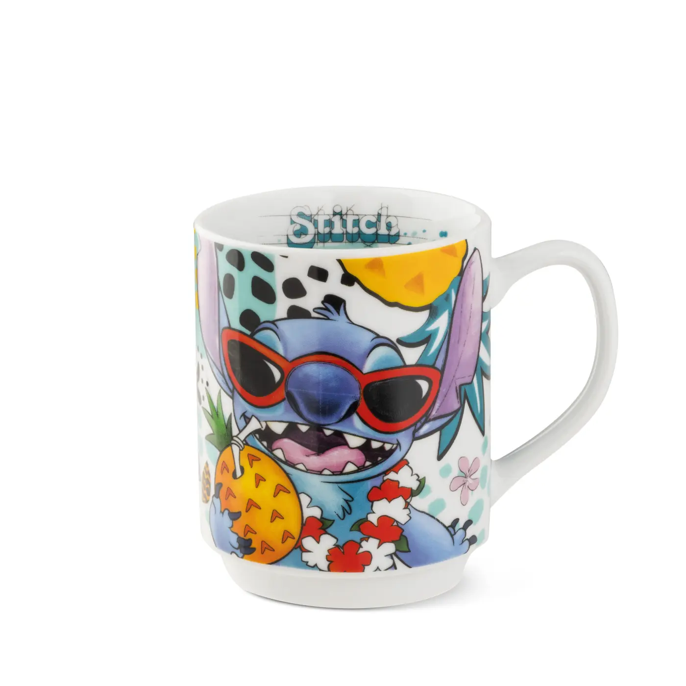 Gilde Handwerk Stapeltasse Stitch weiß